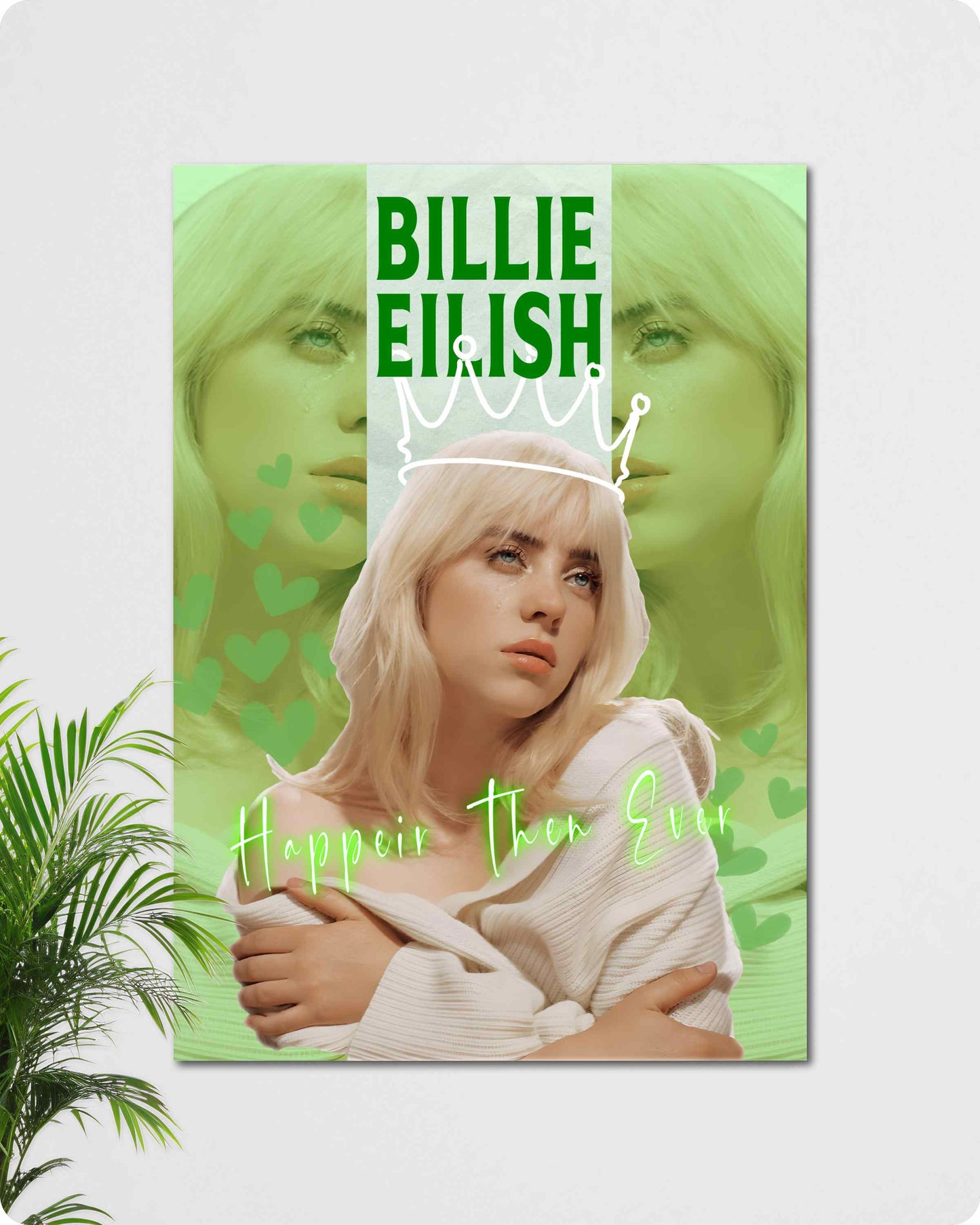 Billie Eilish Music Poster - Happier Than Ever