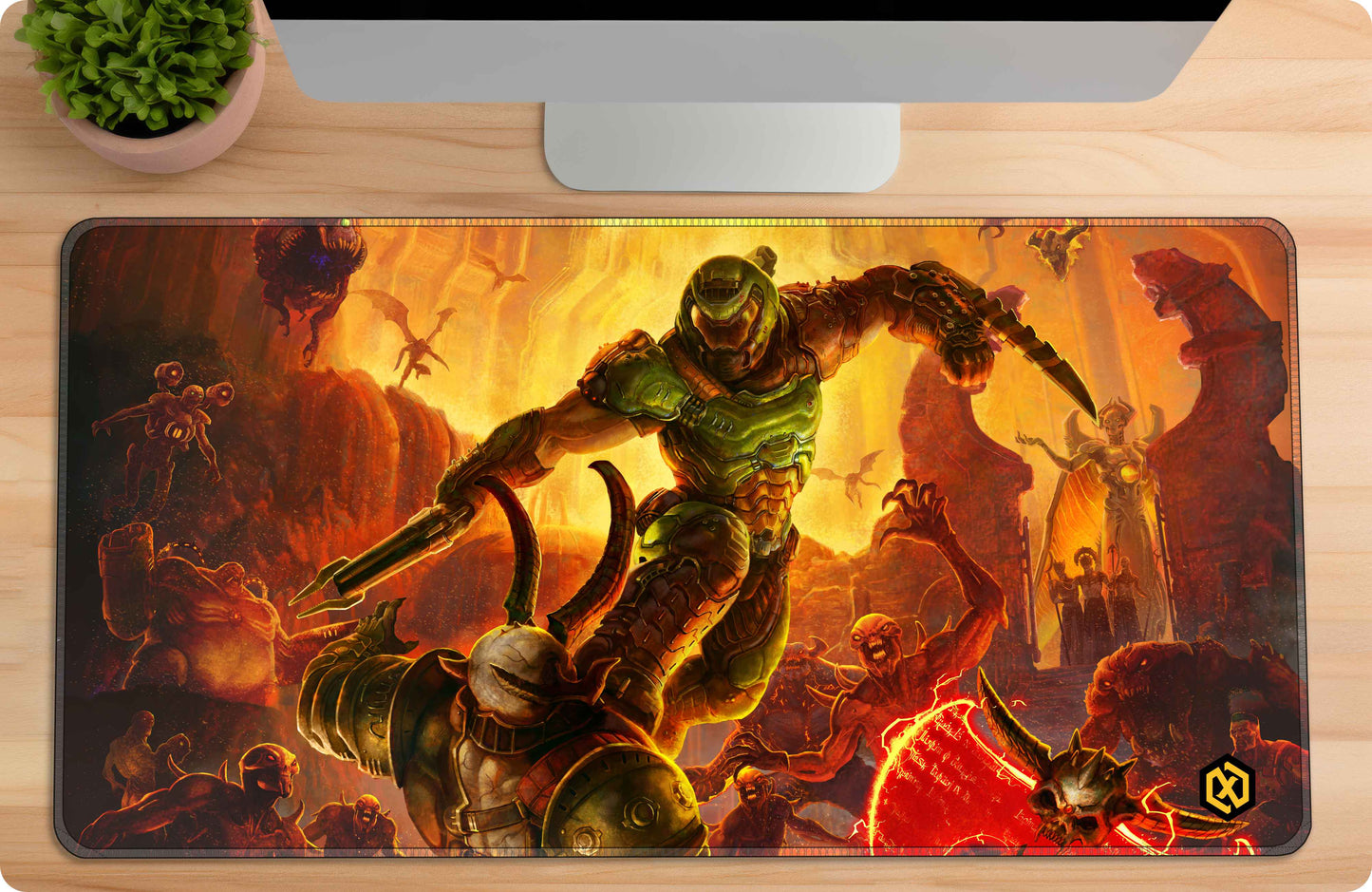 DOOM Eternal Game Deskmat – Hellfire Gaming Mat