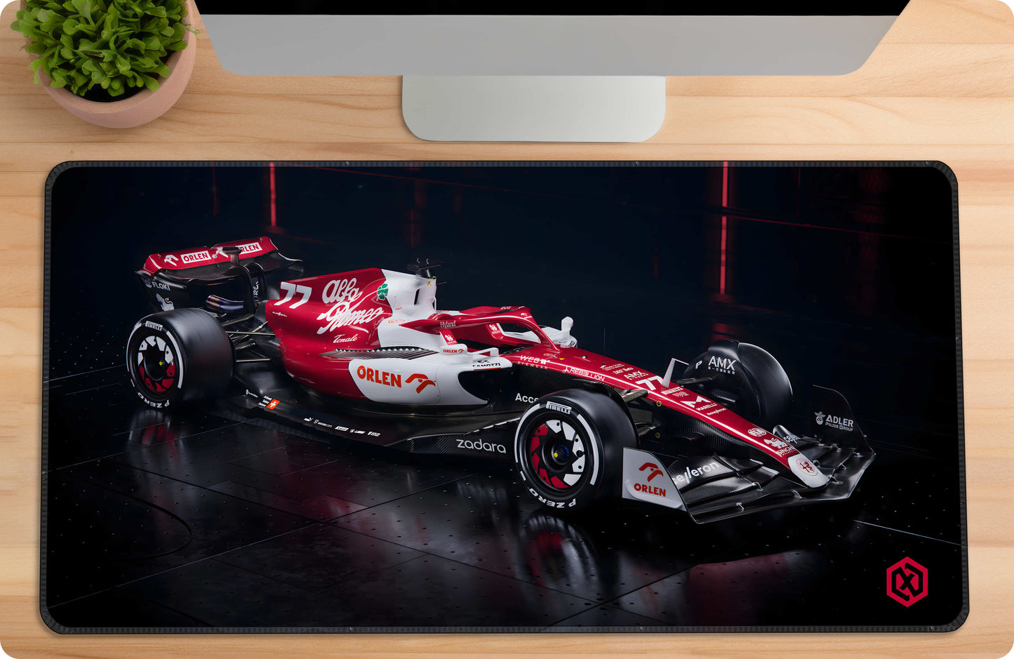 Alfa Romeo C24 Formula 1 Deskmat – F1 Supercar Motorsport