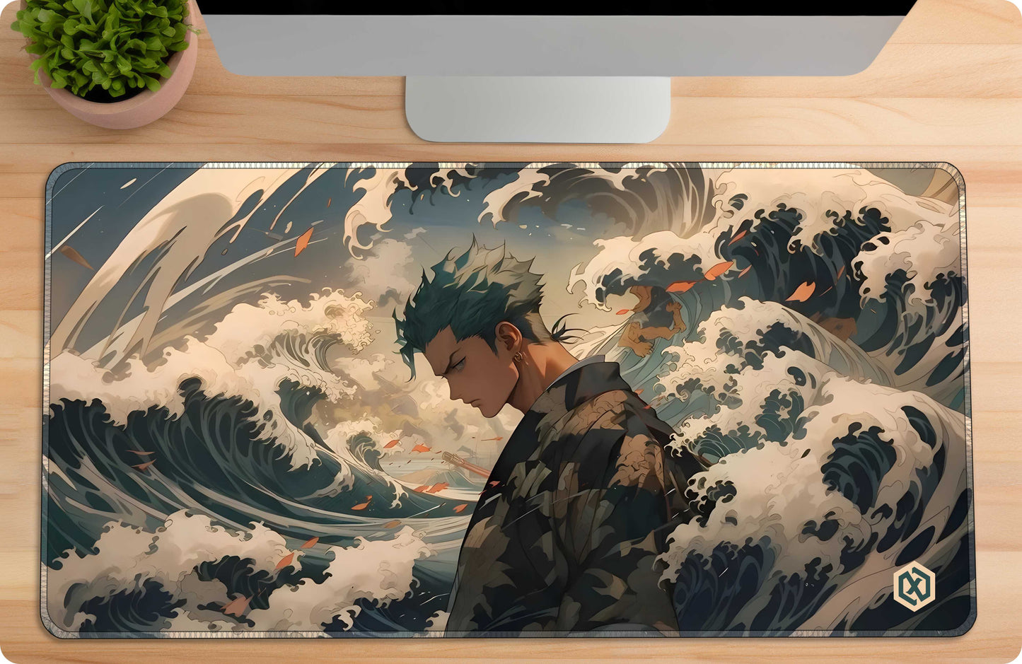 One Piece Zoro Anime Deskmat - Three Swords Style