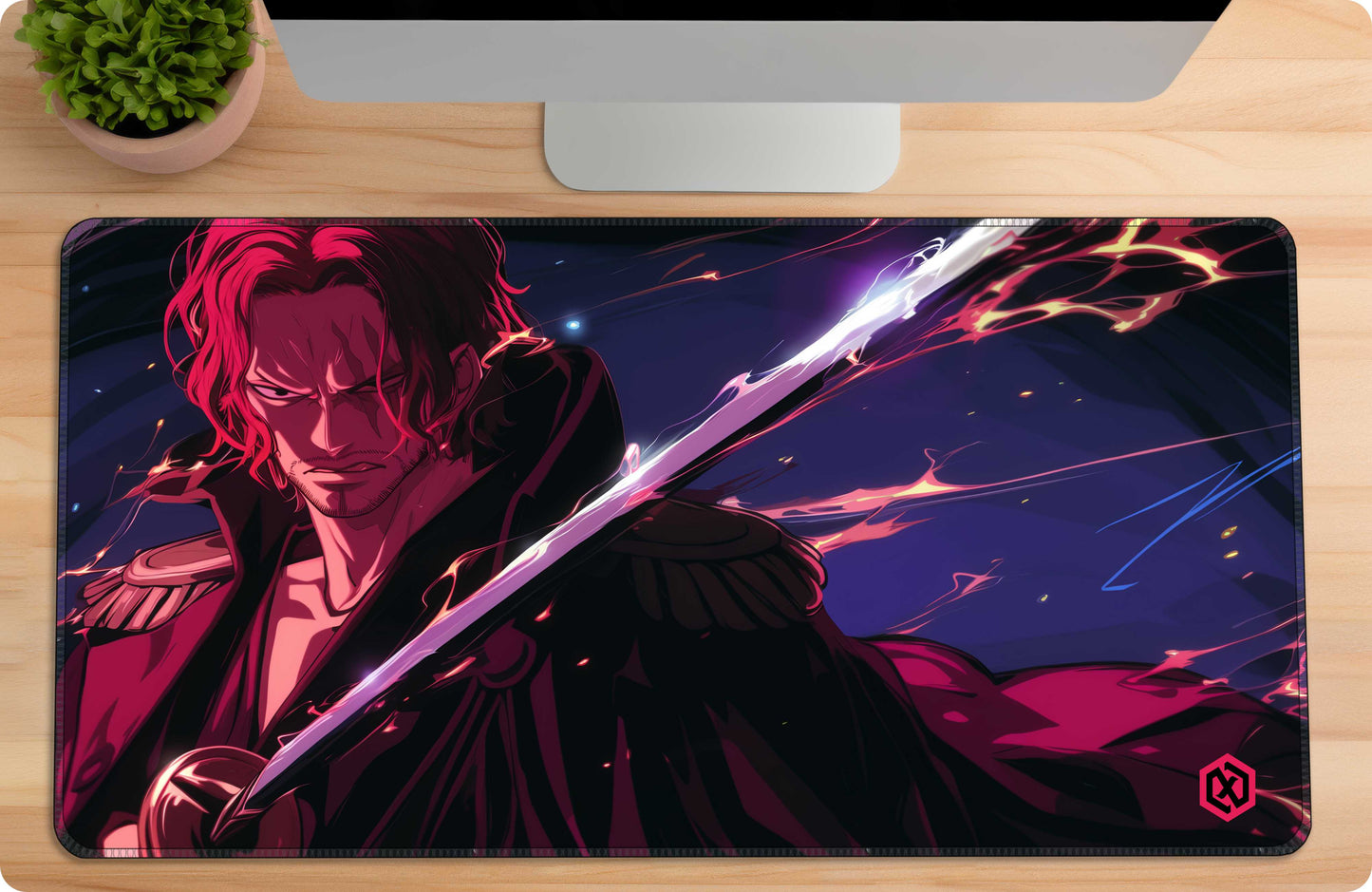 One Piece Shanks Anime Deskmat - Red-Haired Pirate Captain