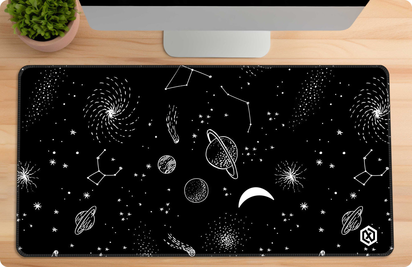 Space Deskmat – Outer Space Planets & Stars Cosmic