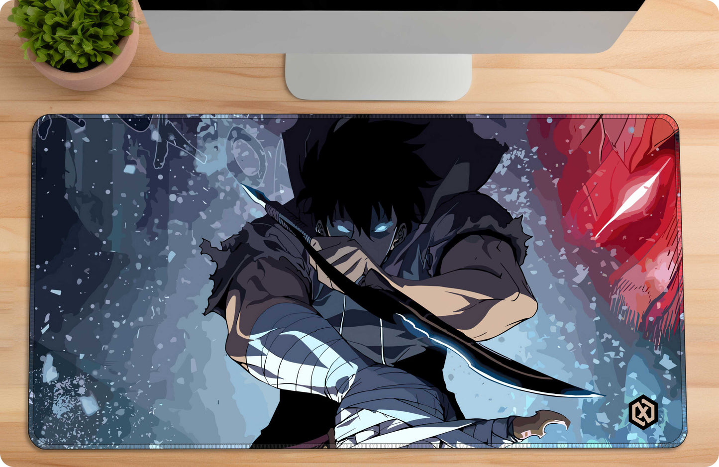 Solo Leveling Jinwoo Anime Deskmat – Shadow Monarch Rise