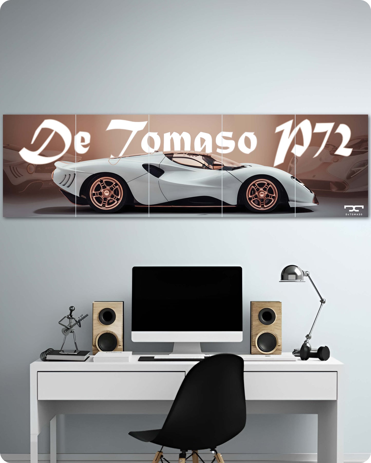 De Tomaso P72 Car Poster - 5 Piece Split Set