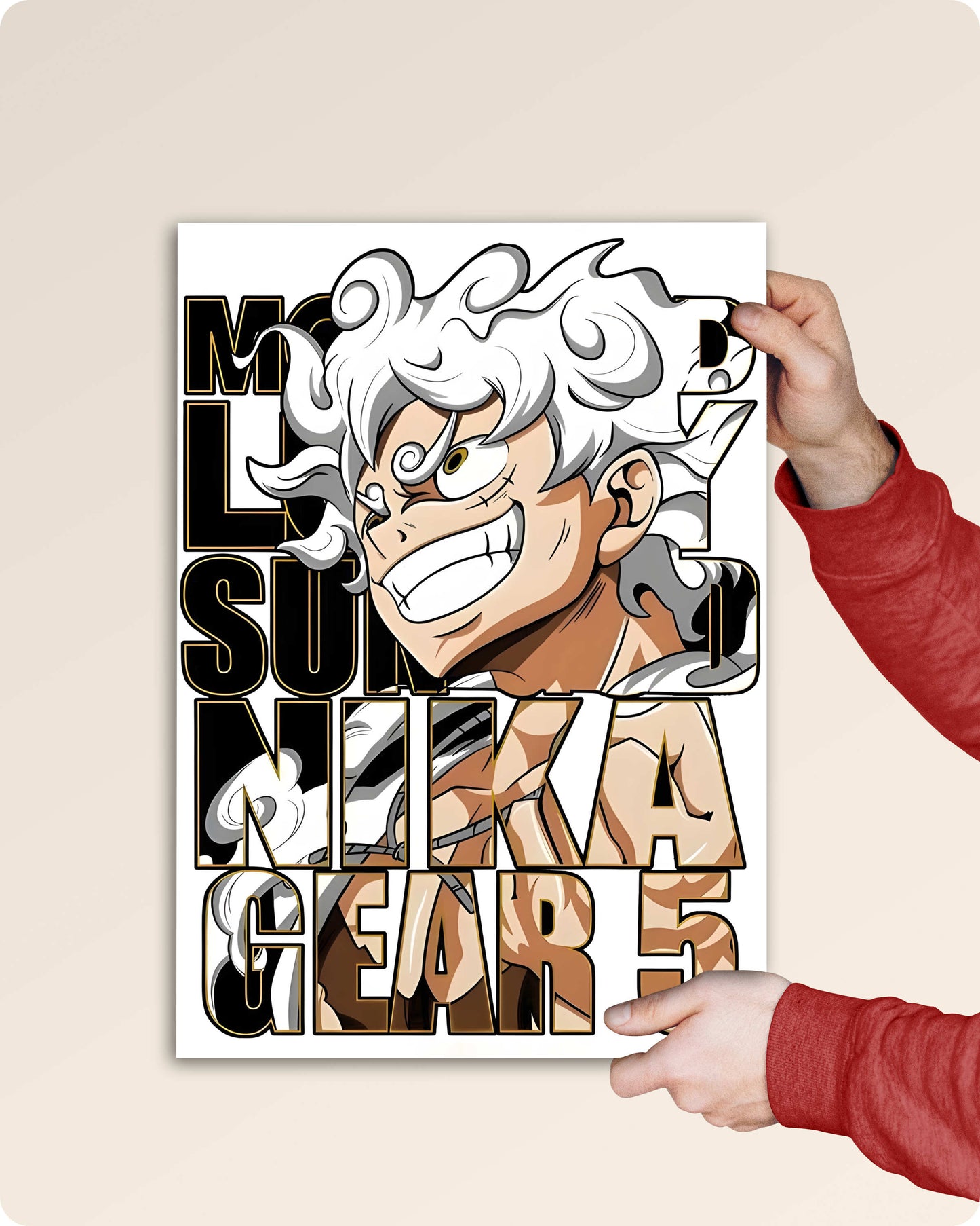 One Piece Anime Poster – Luffy Gear 5 Joy Boy