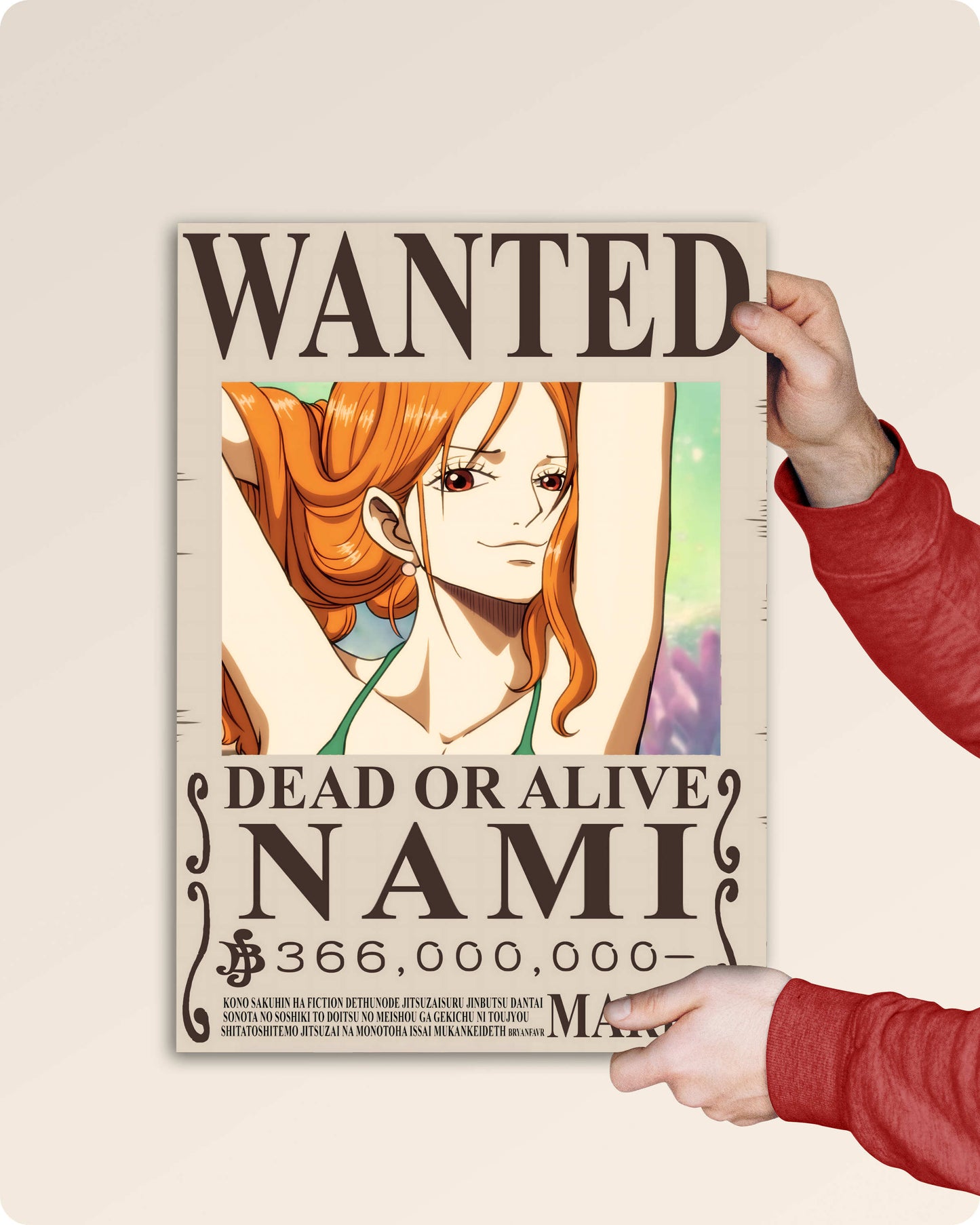 Nami Wanted Anime Poster - One Piece