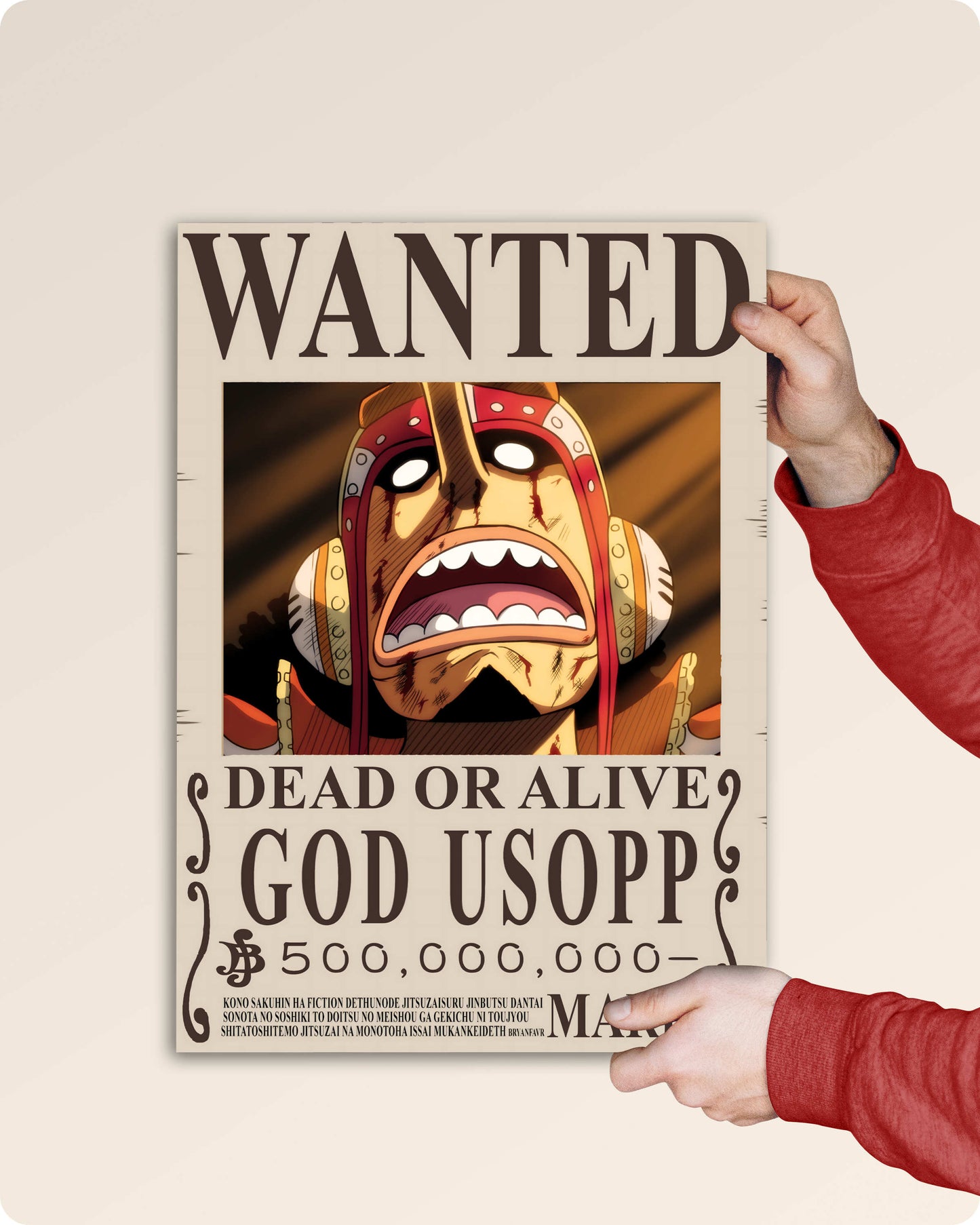 Usopp Wanted Anime Poster - One Piece