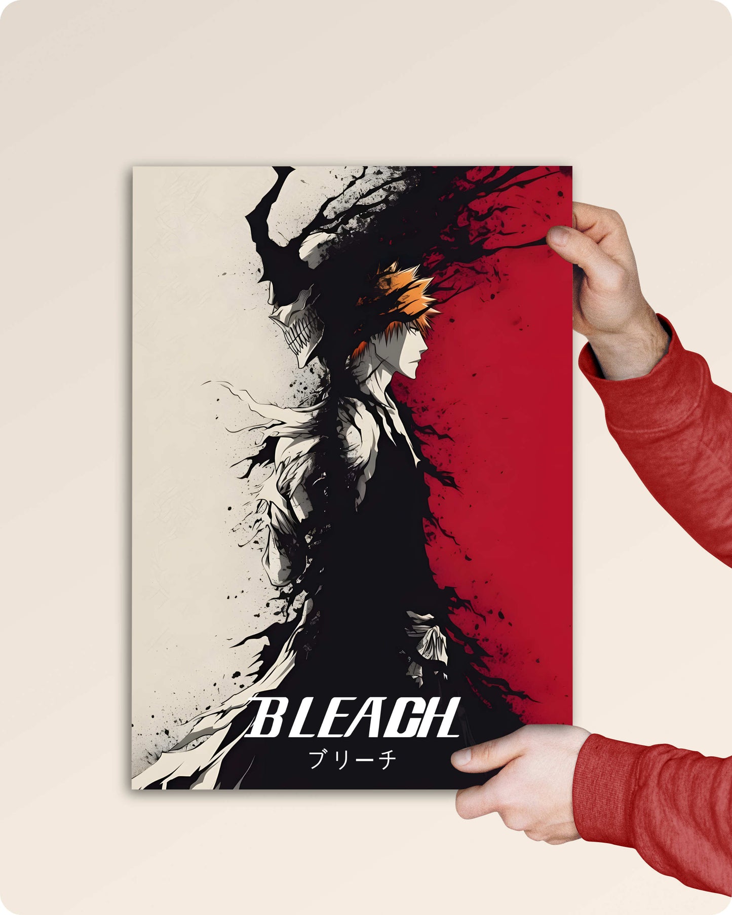 Bleach Anime Poster – Ichigo & Bankai Split Power