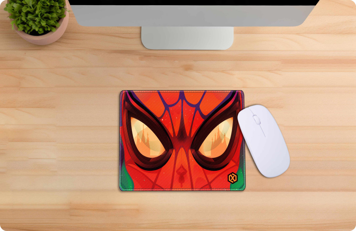 Spiderman Face Superhero Deskmat – Marvel Gaming Setup