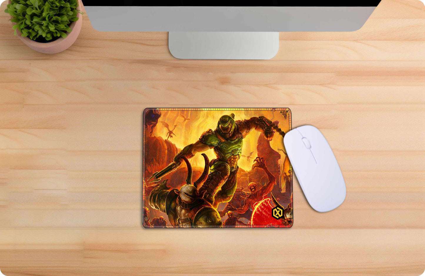DOOM Eternal Game Deskmat – Hellfire Gaming Mat