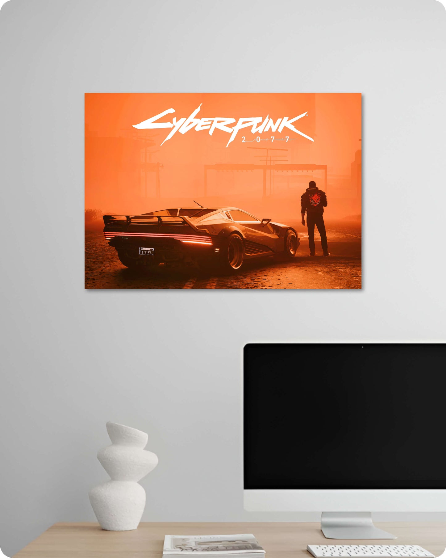 Cyberpunk 2077 Game Poster - V and Johnny Silverhand