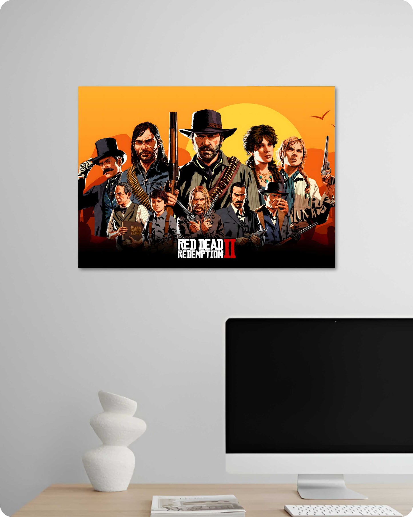RDR2 Characters Game Poster - Rockstar Games