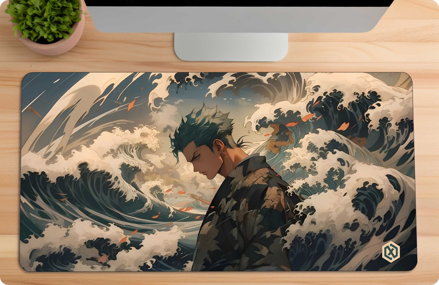 One Piece Zoro Anime Deskmat - Three Swords Style
