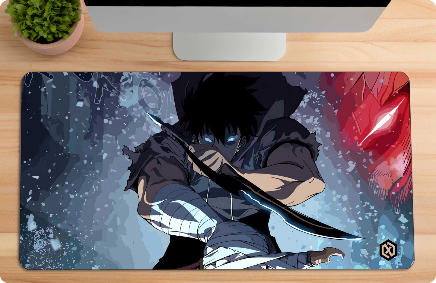 Solo Leveling Jinwoo Anime Deskmat – Shadow Monarch Rise