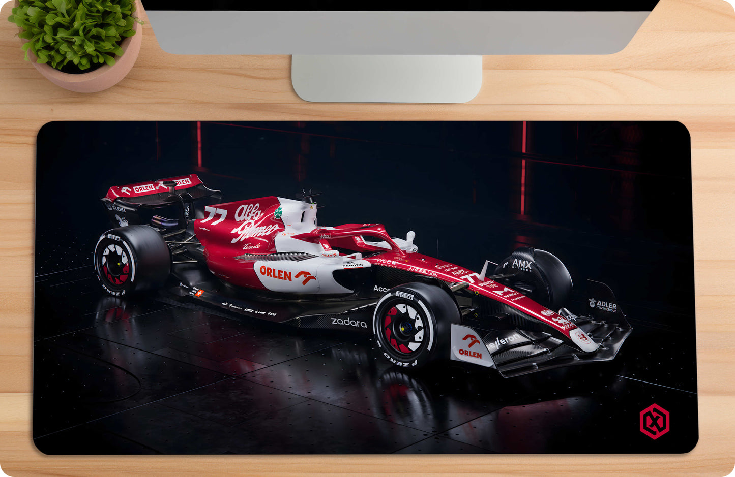 Alfa Romeo C24 Formula 1 Deskmat – F1 Supercar Motorsport