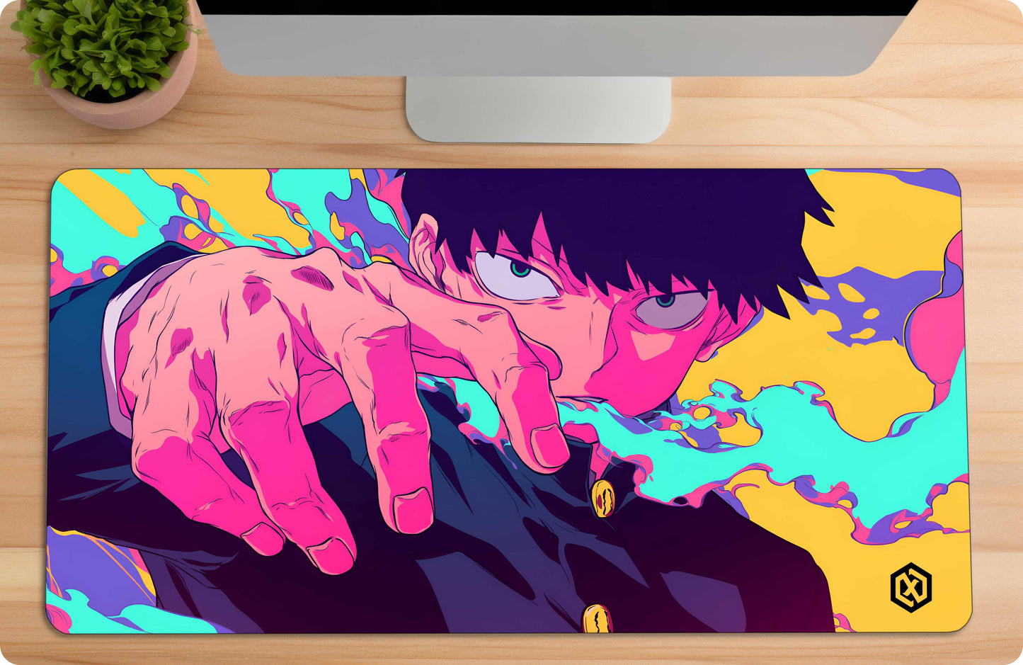 Mob Psycho Shigeo Kageyama Anime Deskmat – 100% Power Anime