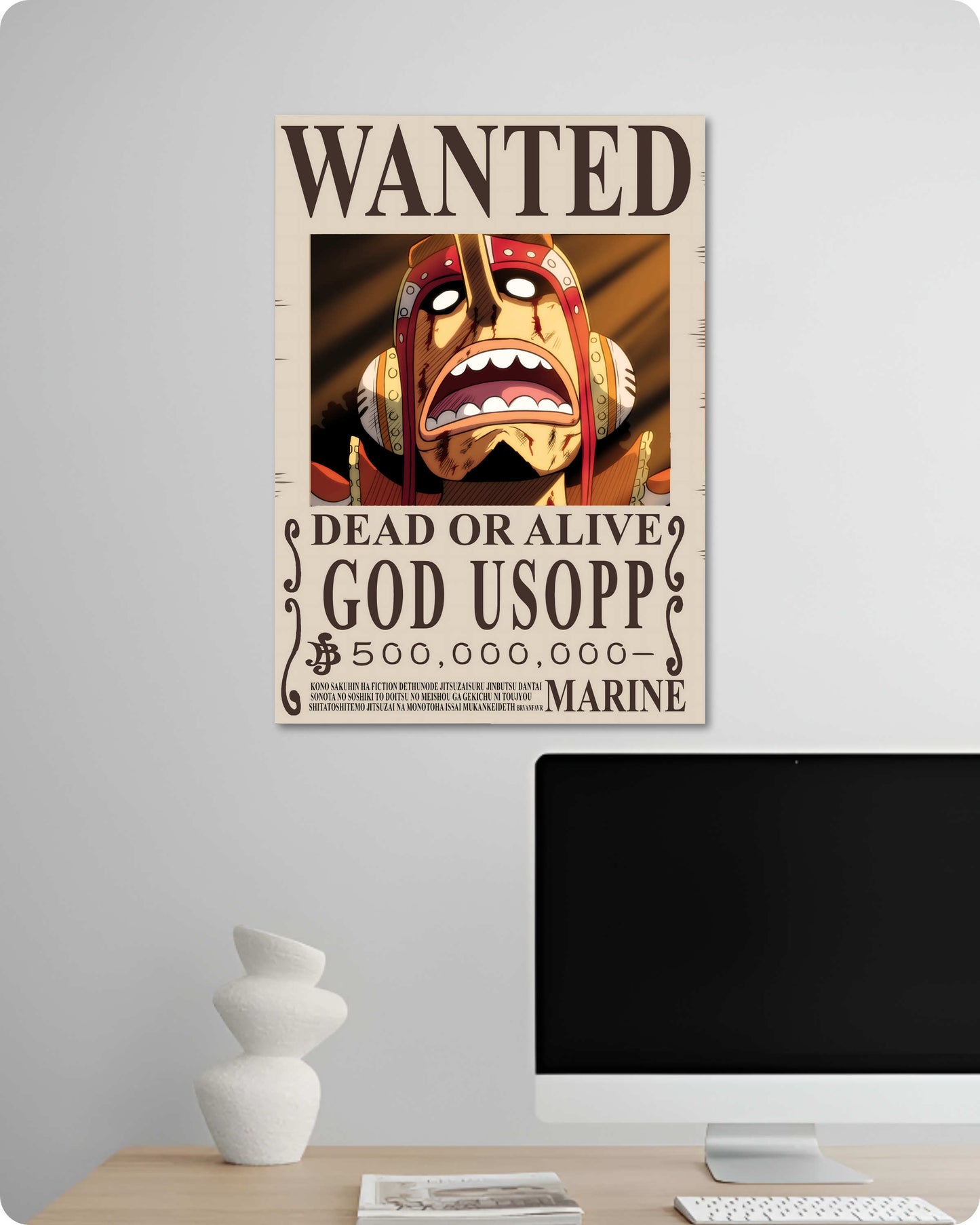 Usopp Wanted Anime Poster - One Piece