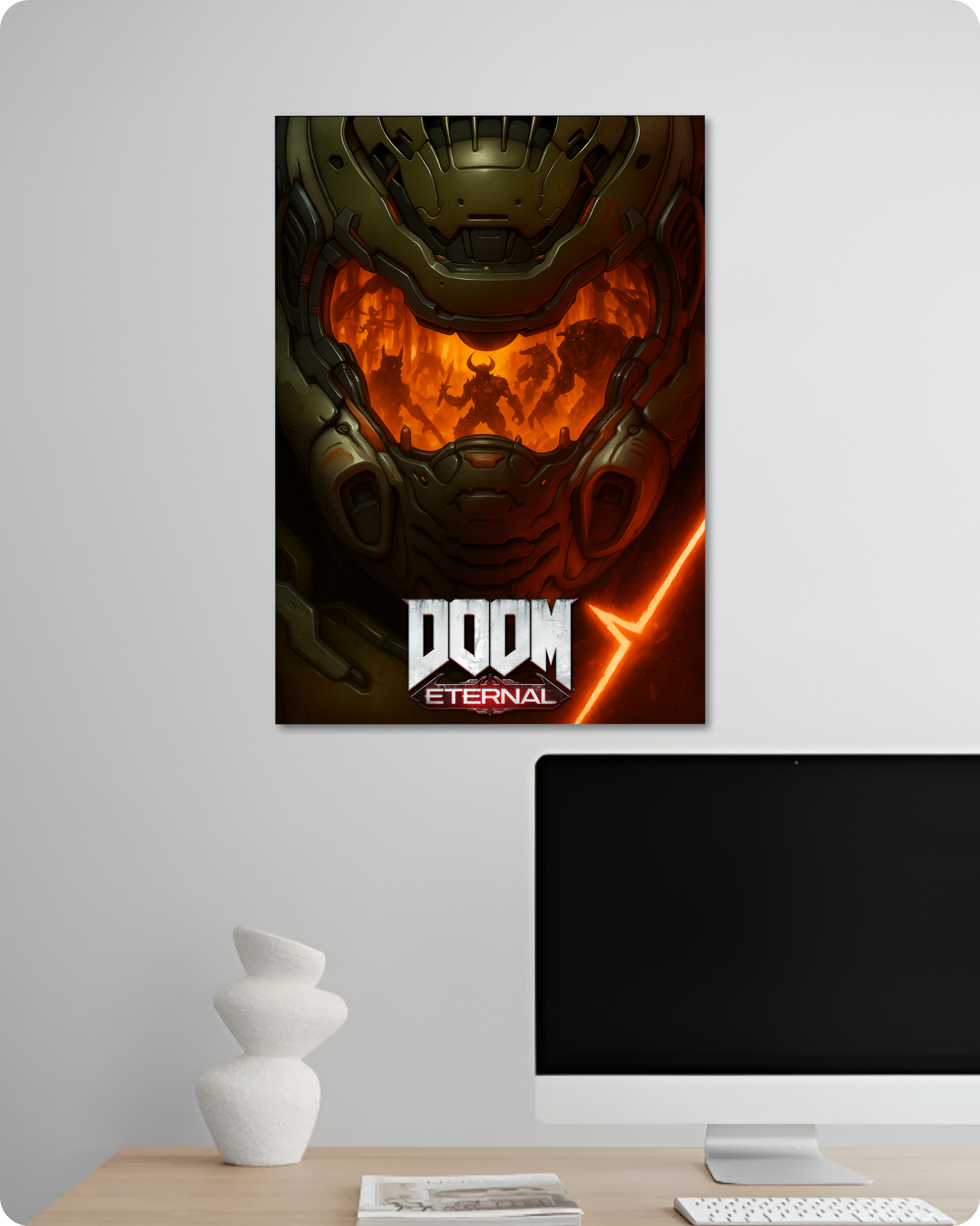 Doom Eternal Game Poster - Hellfire