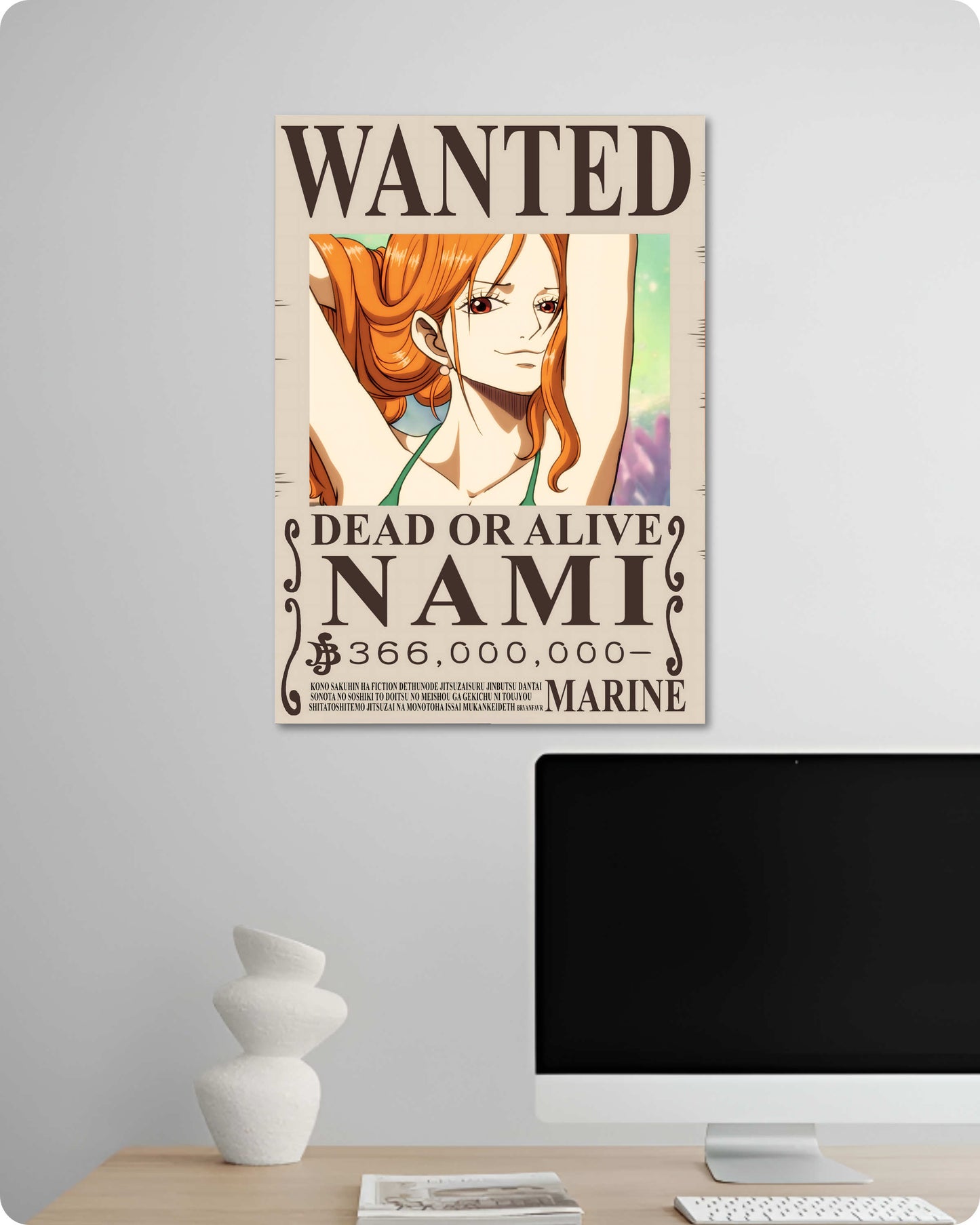 Nami Wanted Anime Poster - One Piece