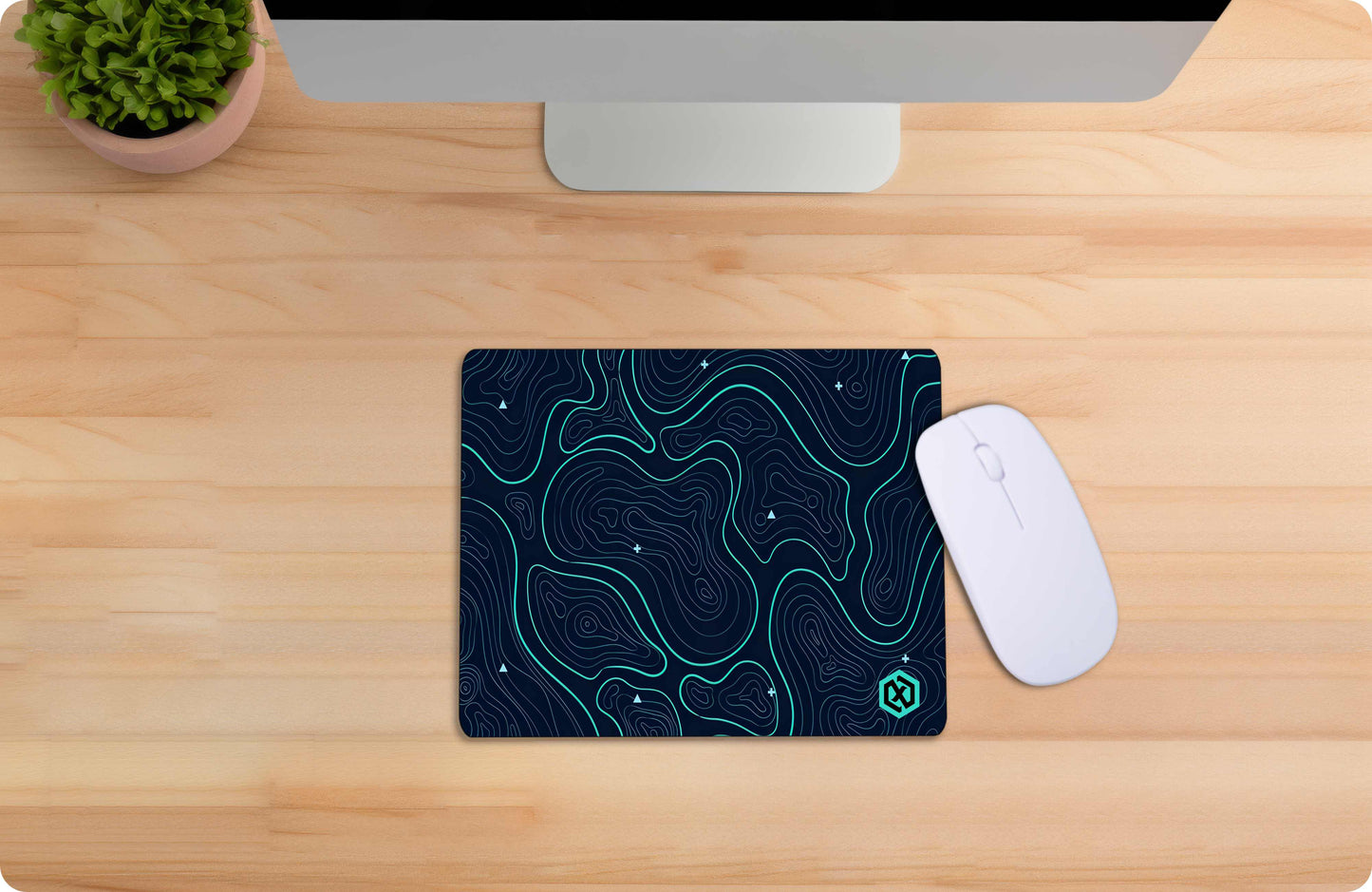 Abstract Linescape Deskmat - Sleek Line Patterns