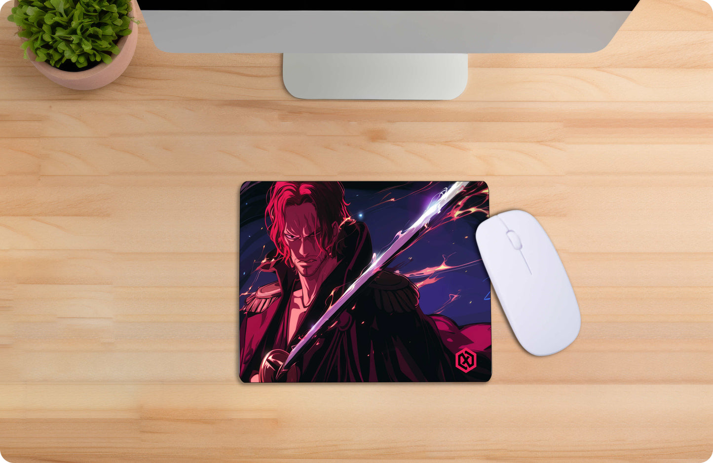 One Piece Shanks Anime Deskmat - Red-Haired Pirate Captain