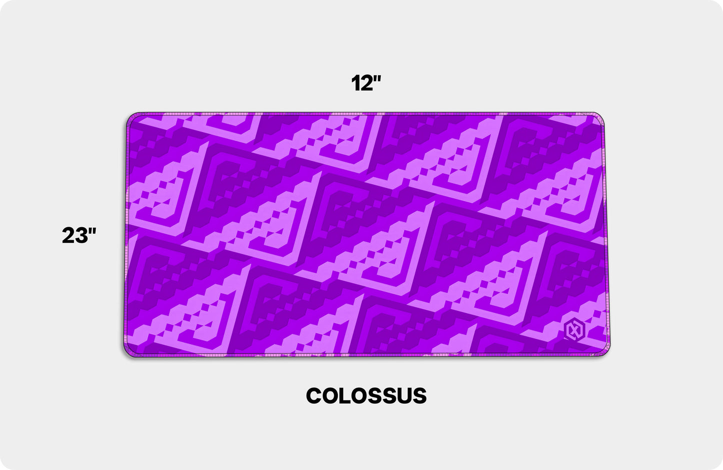 Abstract Pattern Deskmat - Purple Contour