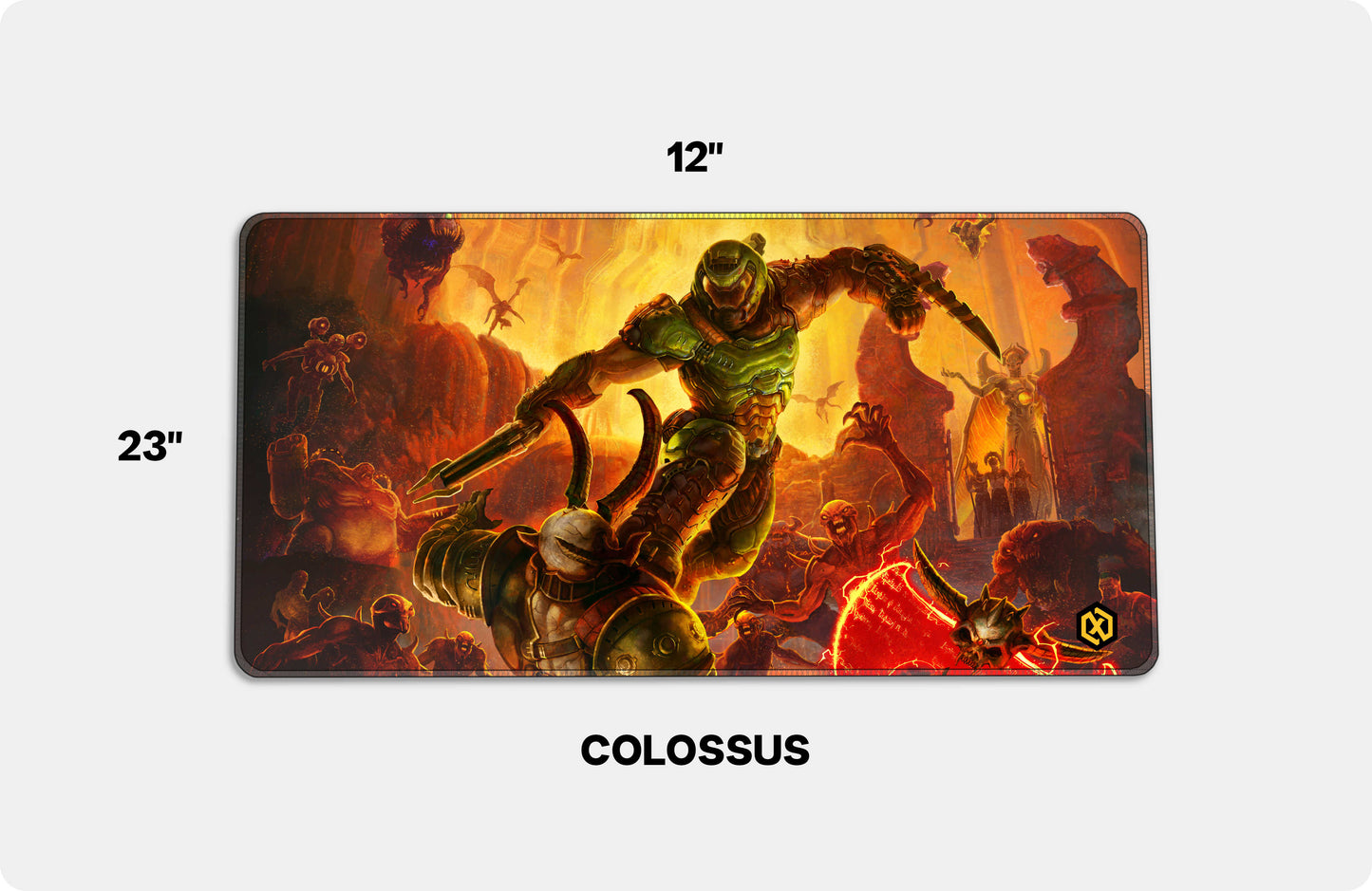 DOOM Eternal Game Deskmat – Hellfire Gaming Mat