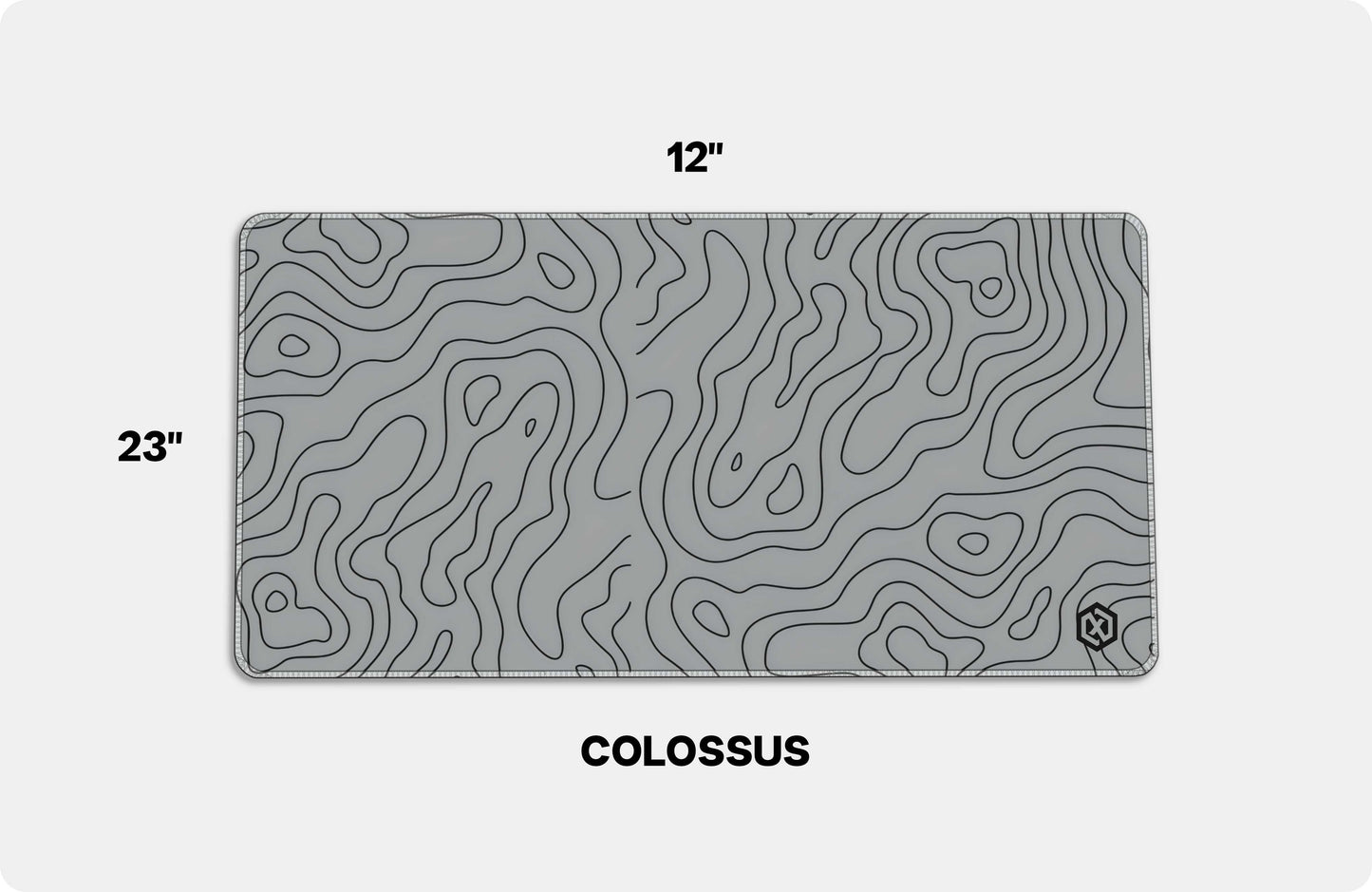 Geographic Abstract Waves Deskmat – Modern Design
