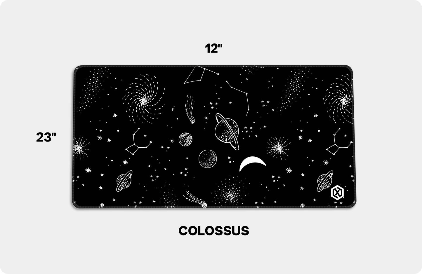 Space Deskmat – Outer Space Planets & Stars Cosmic