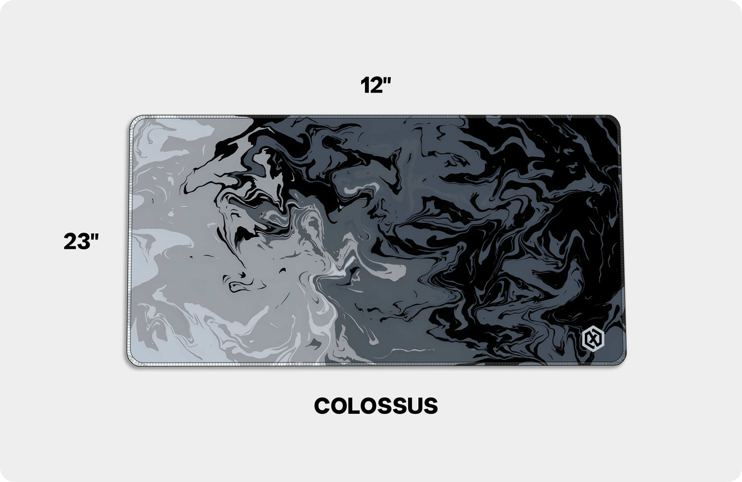 Color Burst Deskmat – Abstract Paint Swirl Design