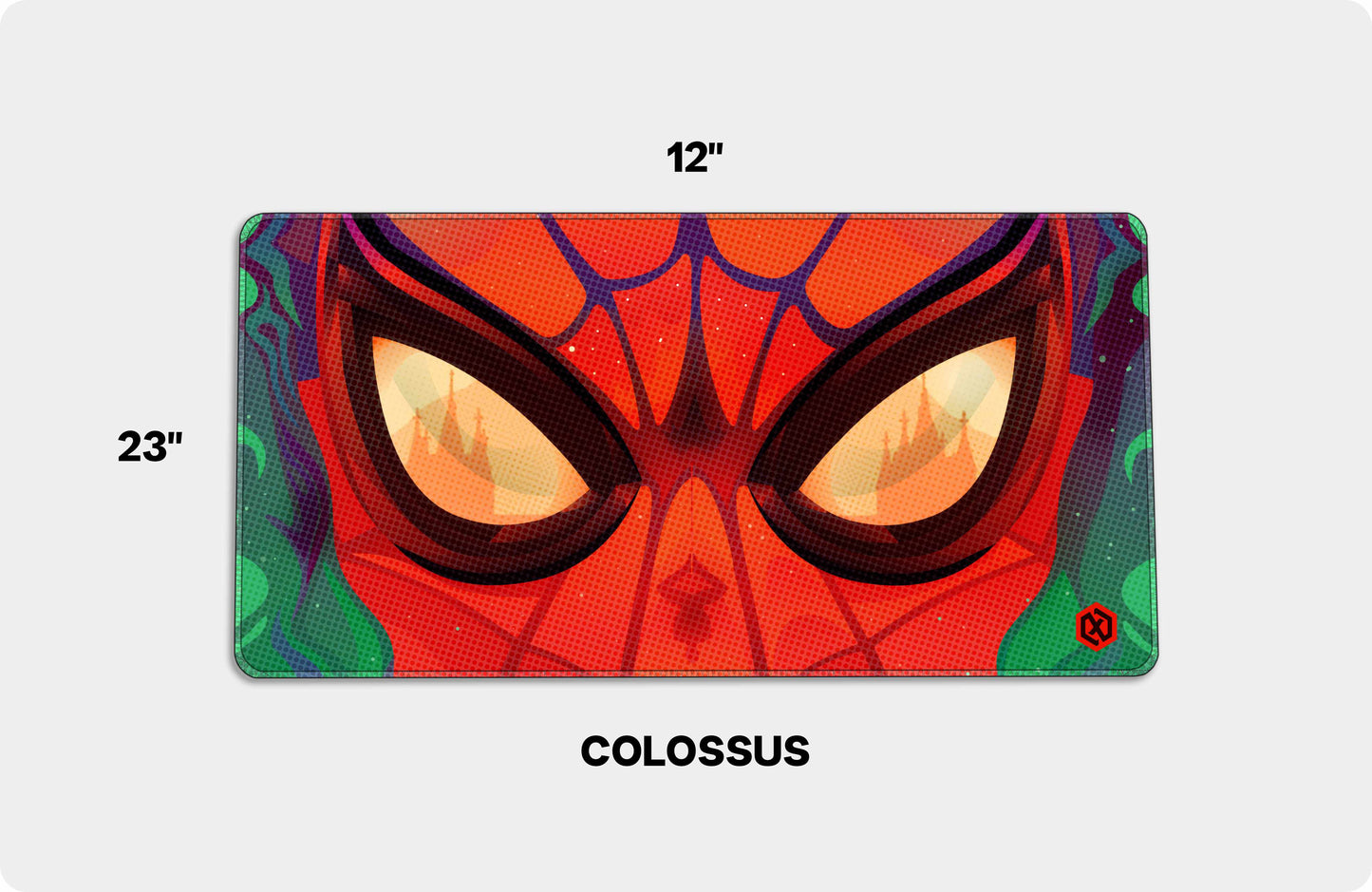 Spiderman Face Superhero Deskmat – Marvel Gaming Setup