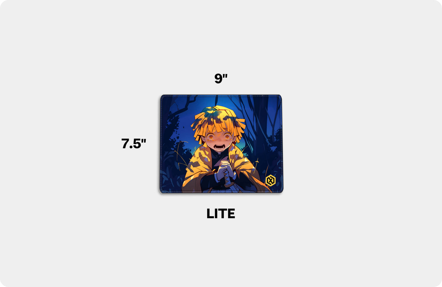 Demon Slayer Scared Zenitsu Anime Deskmat - Thunder Breathing
