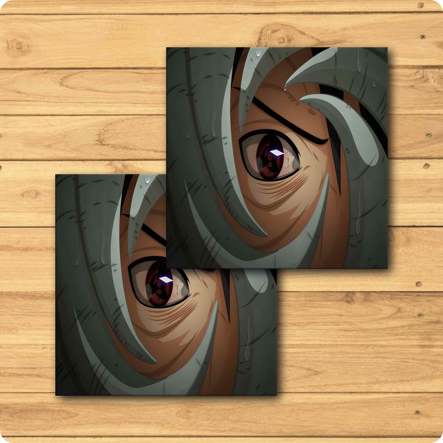 Obito Sharingan Coaster - Naruto Anime