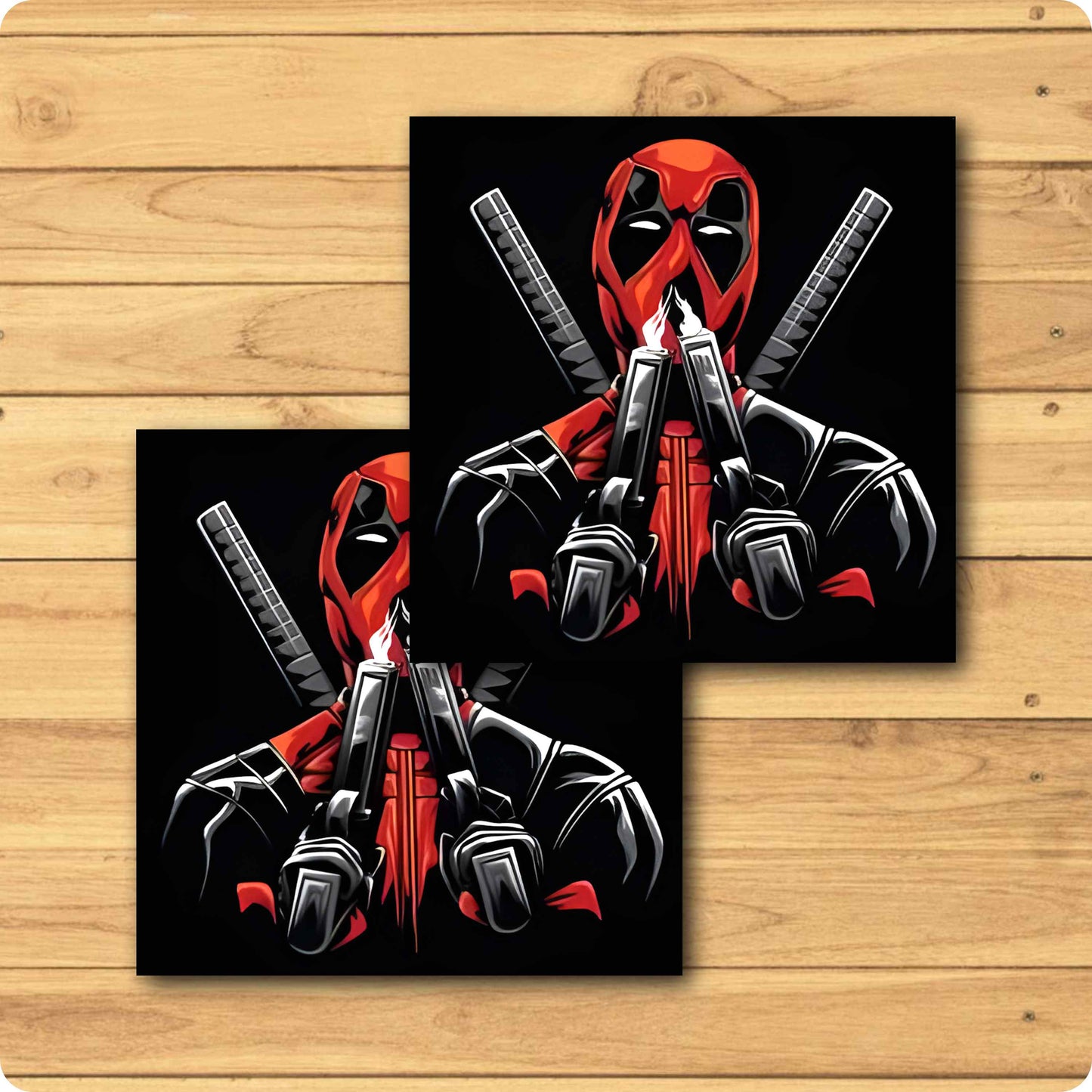 Deadpool Coaster – Gun Smoke