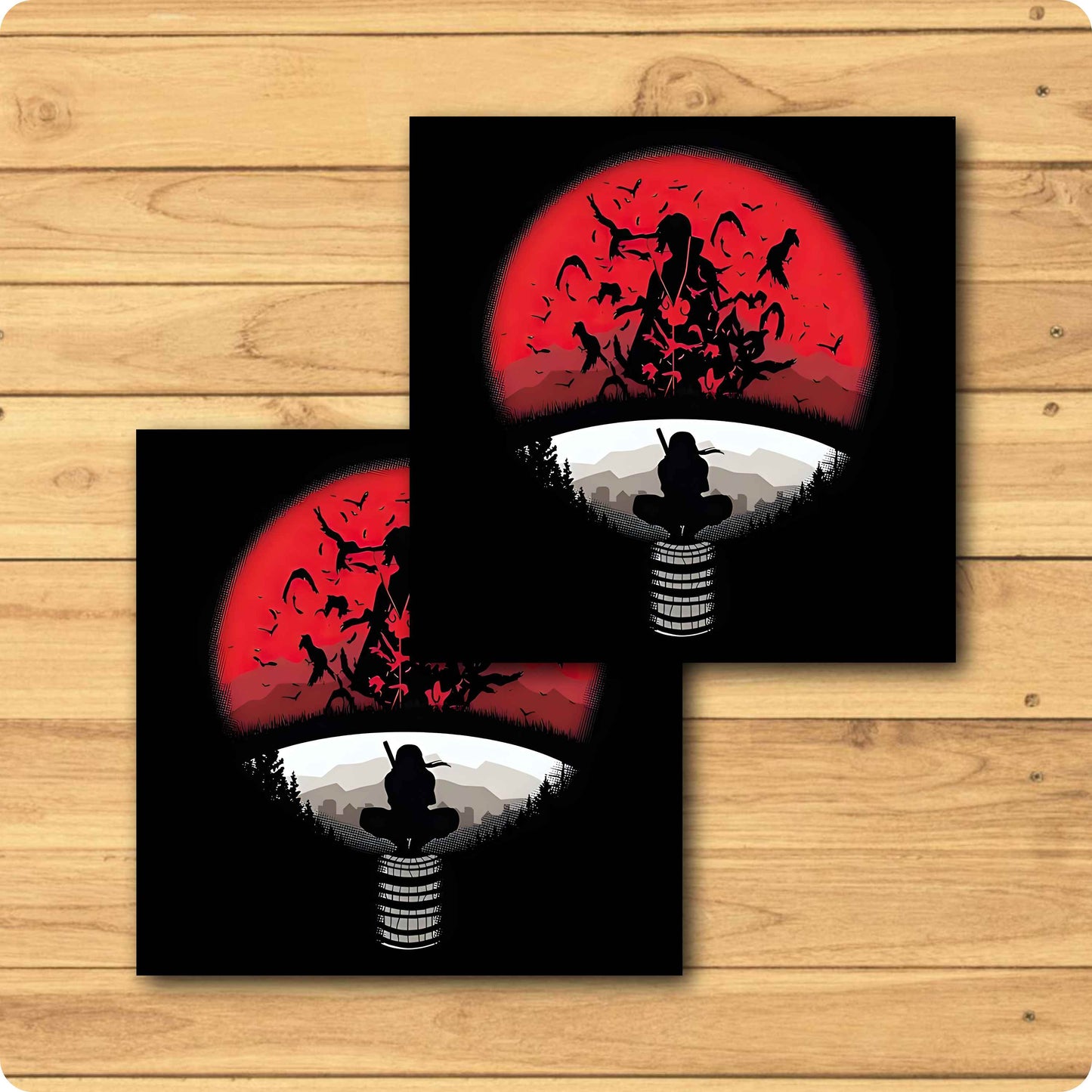 Uchiha Clan Logo Coaster - Naruto Anime