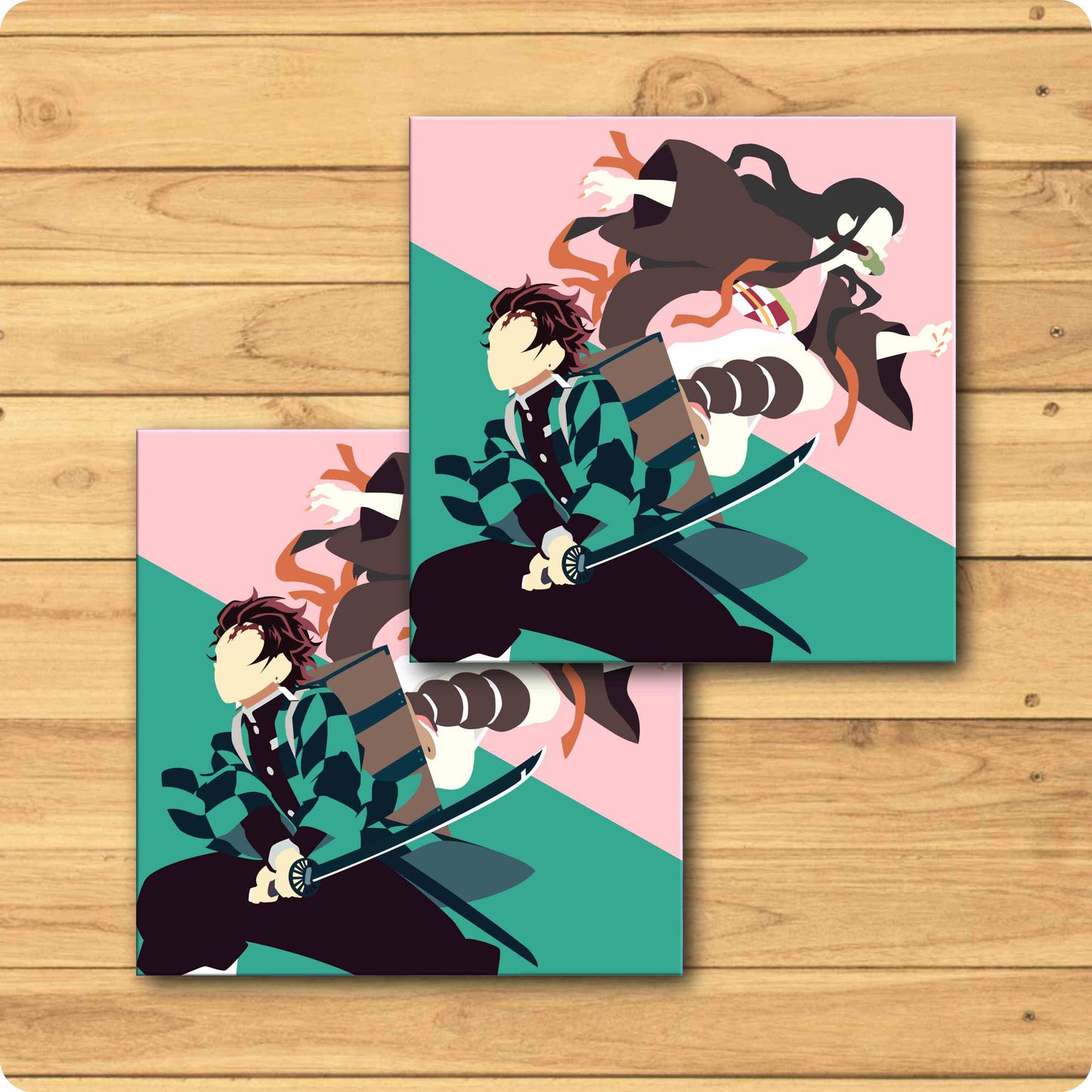 Demon Slayers Tanjiro and Nezuko Anime Coaster