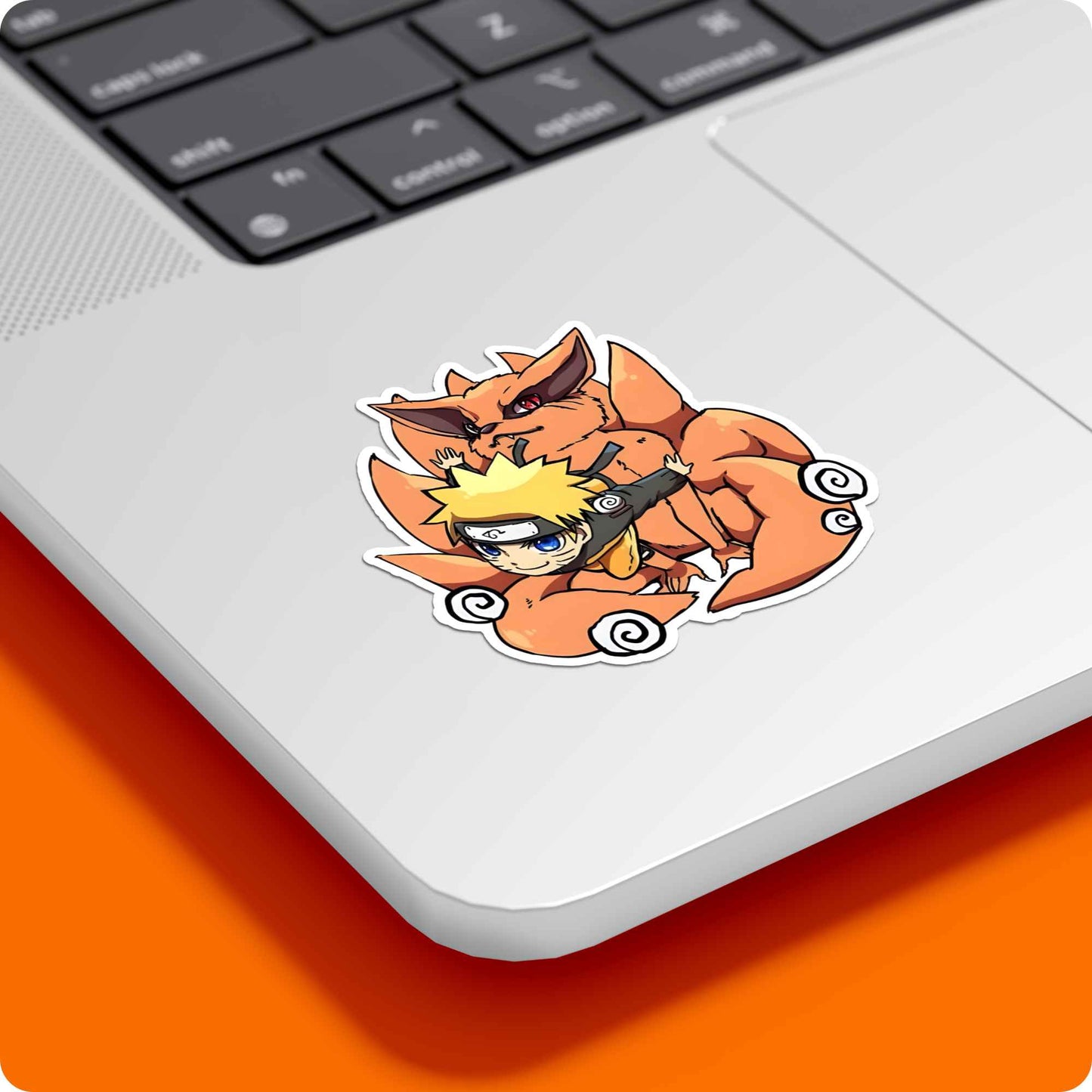 Naruto and Kurama Sticker – Cute Chibi Style
