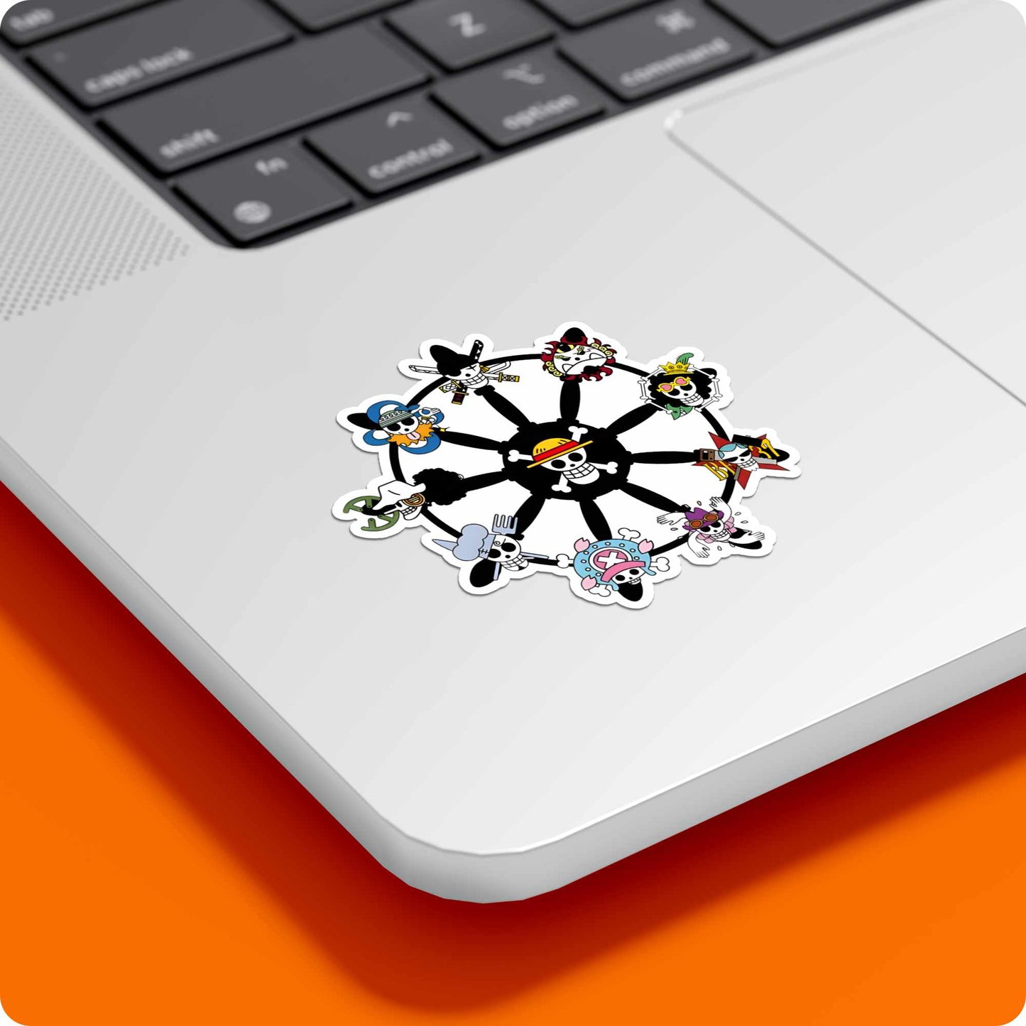 One Piece Luffy Crew Wheel Sticker – Pirate Ship