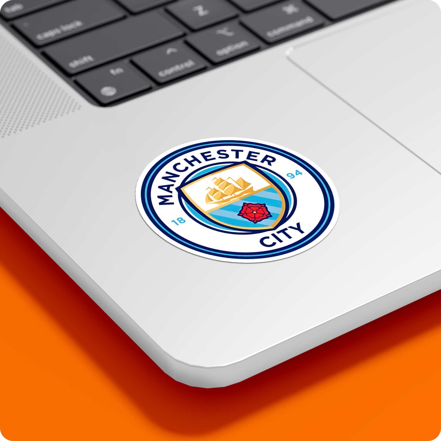 Man City Logo Sticker – Official Club Emblem