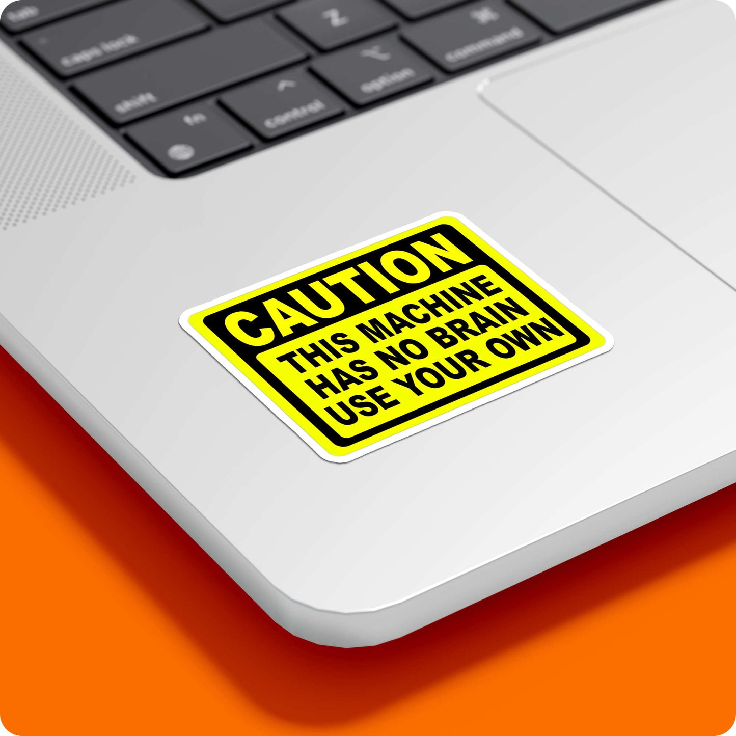 Funny Rider Caution Sticker