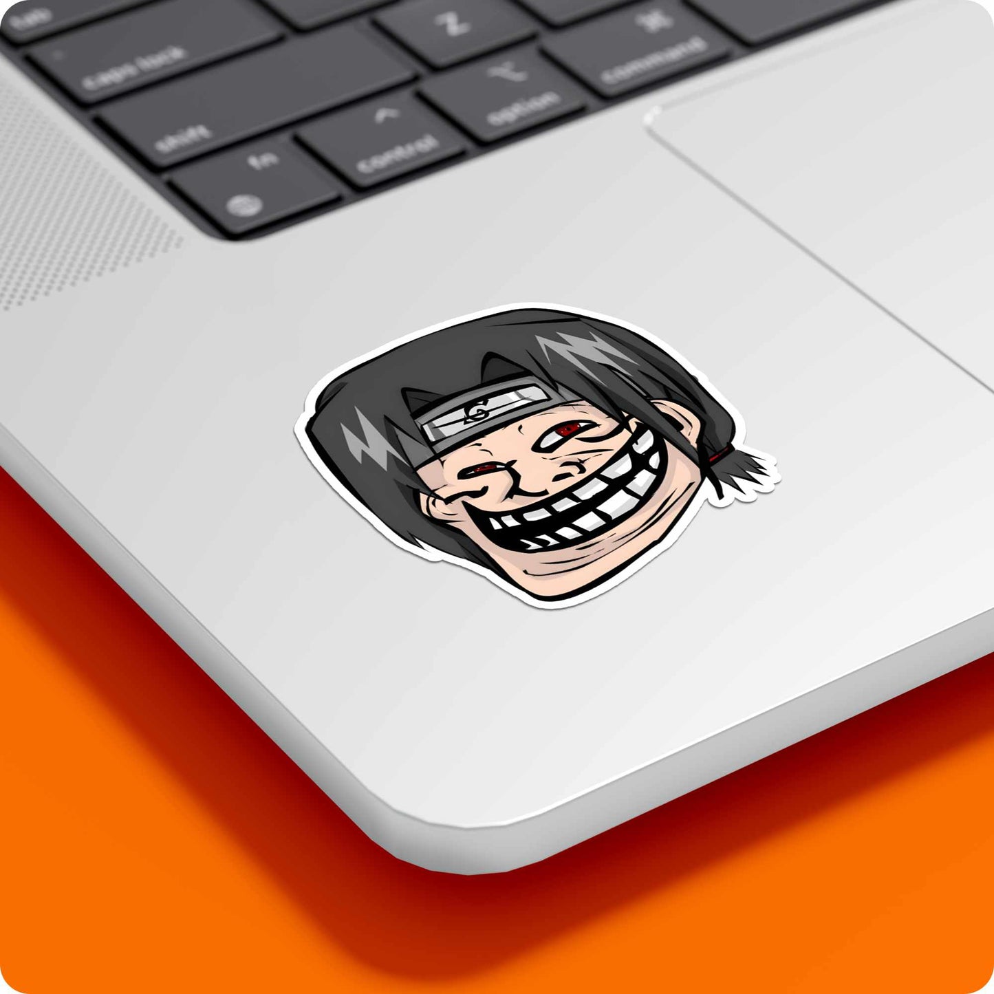 Itachi Uchiha Evil Laughing Head Sticker – Naruto Anime