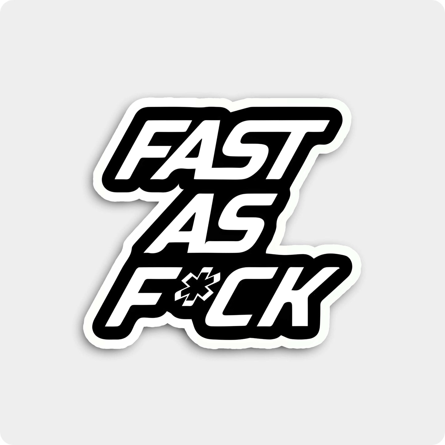Fast As Speed Biker Sticker - No Limits