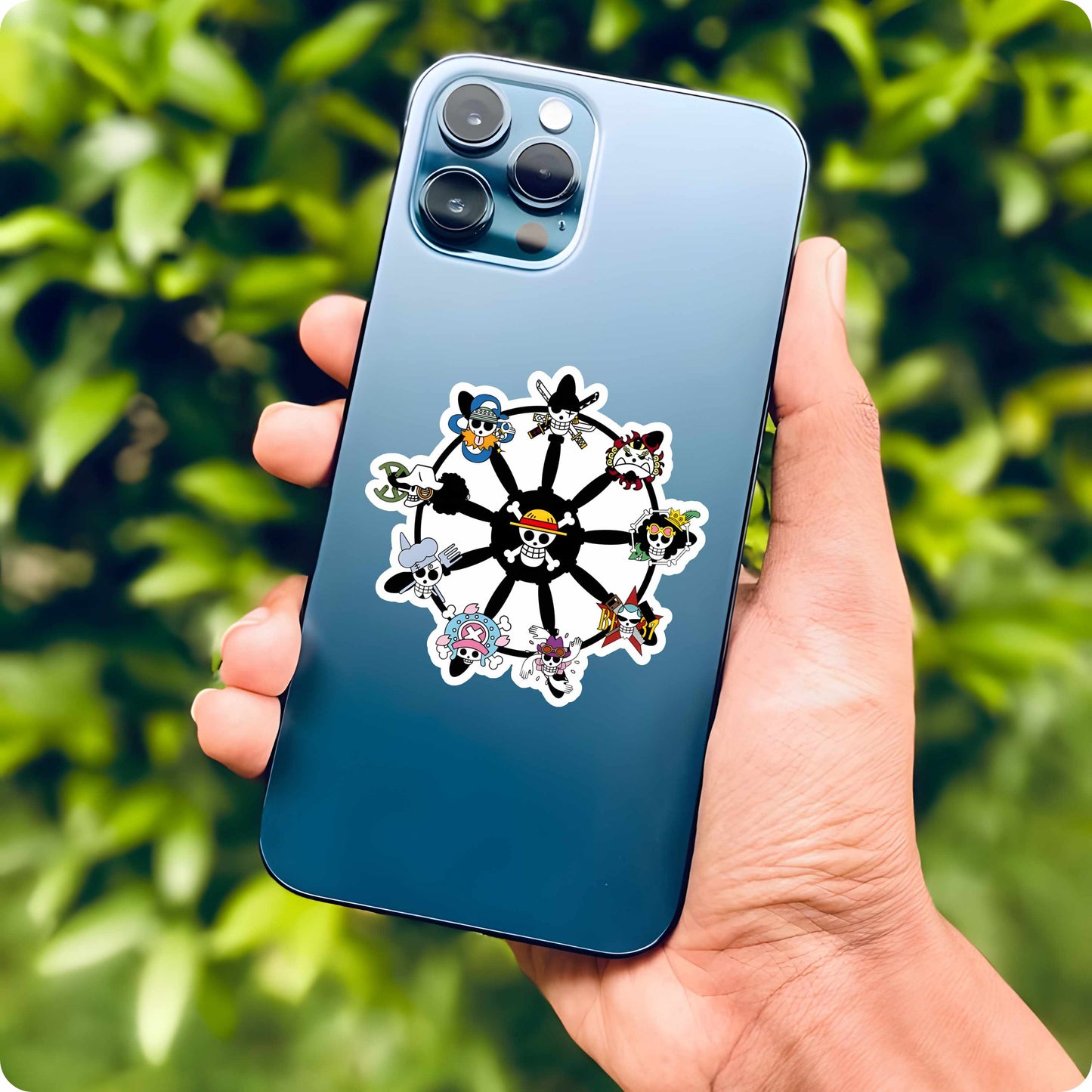 One Piece Luffy Crew Wheel Sticker – Pirate Ship
