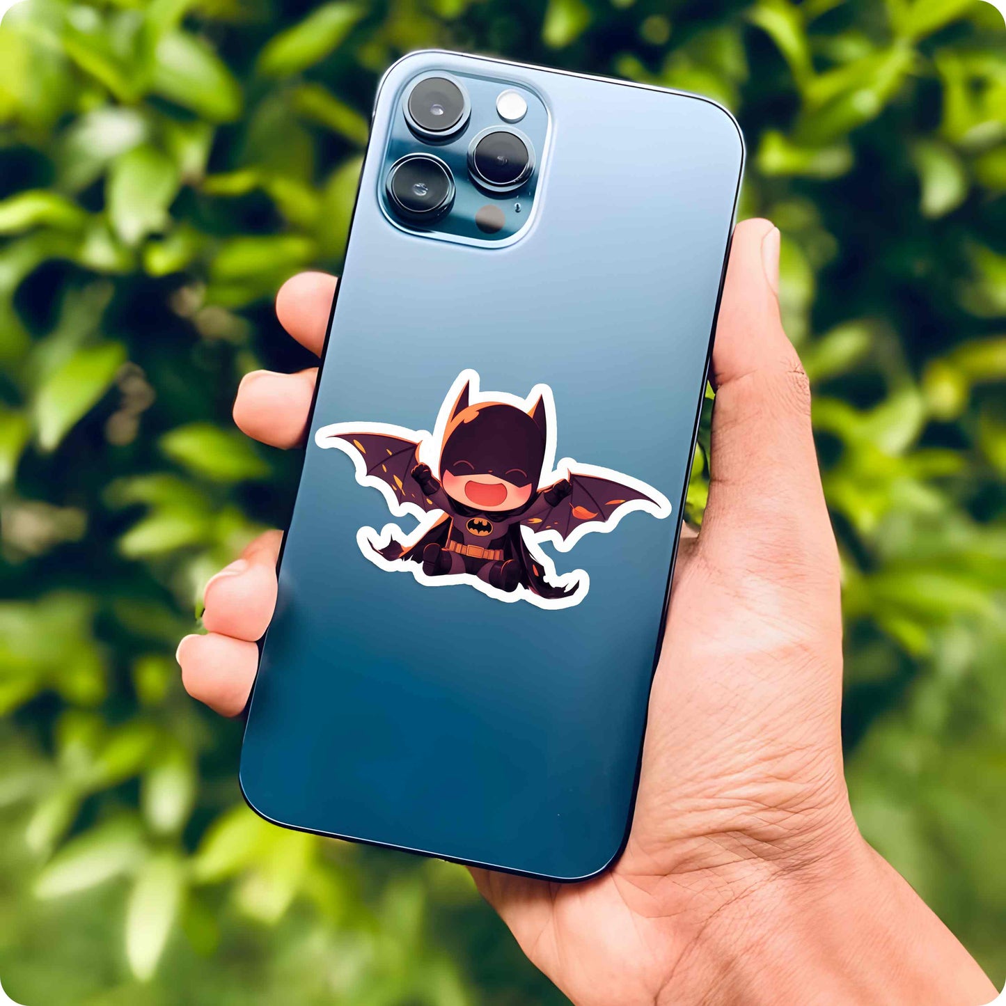 Batman Chibi Sticker – Mini Gotham Guardian