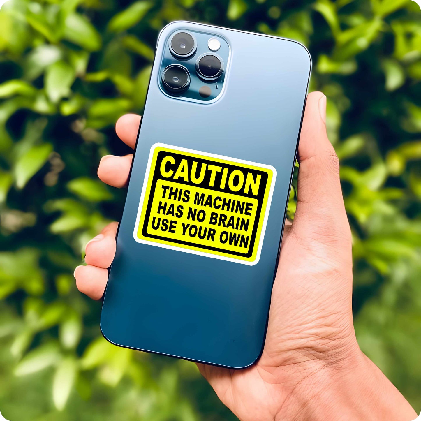 Funny Rider Caution Sticker