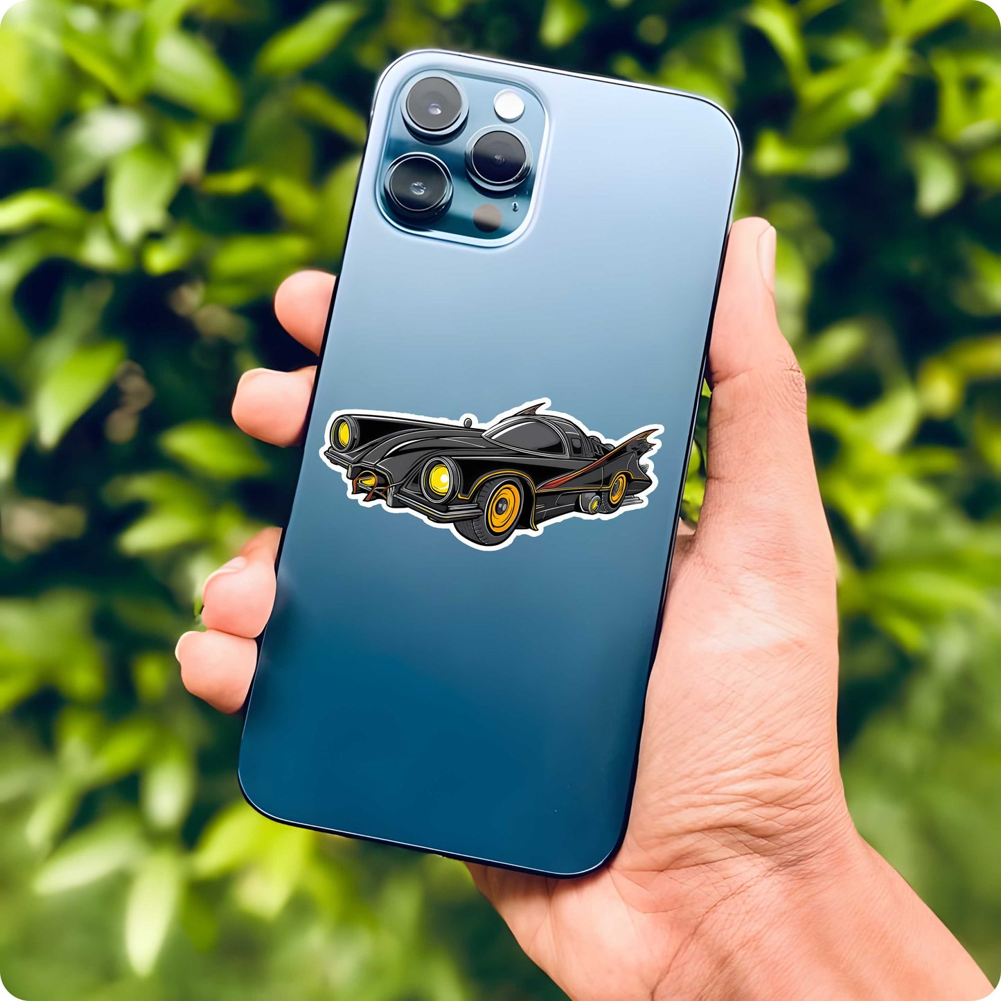 Batman Batmobile Sticker – Comic Style