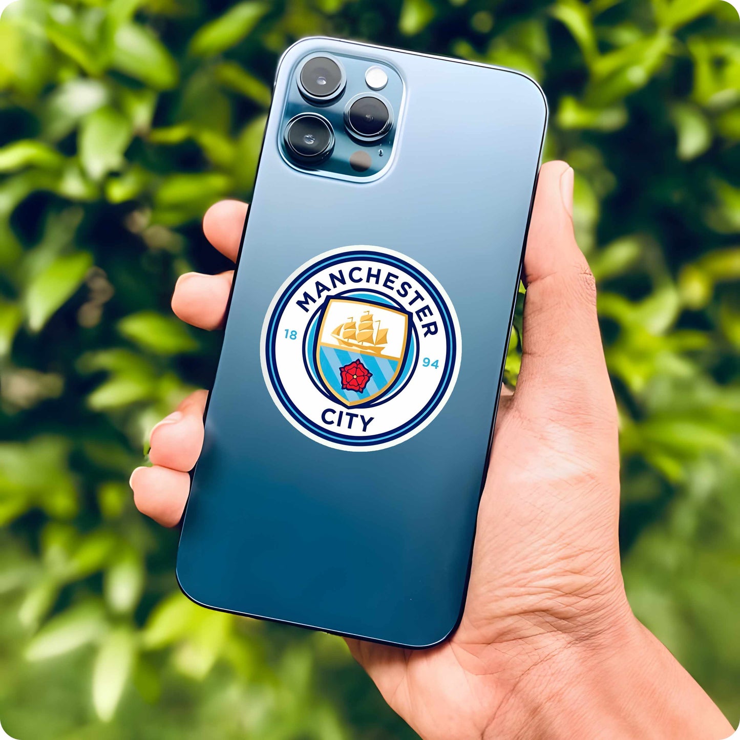 Man City Logo Sticker – Official Club Emblem