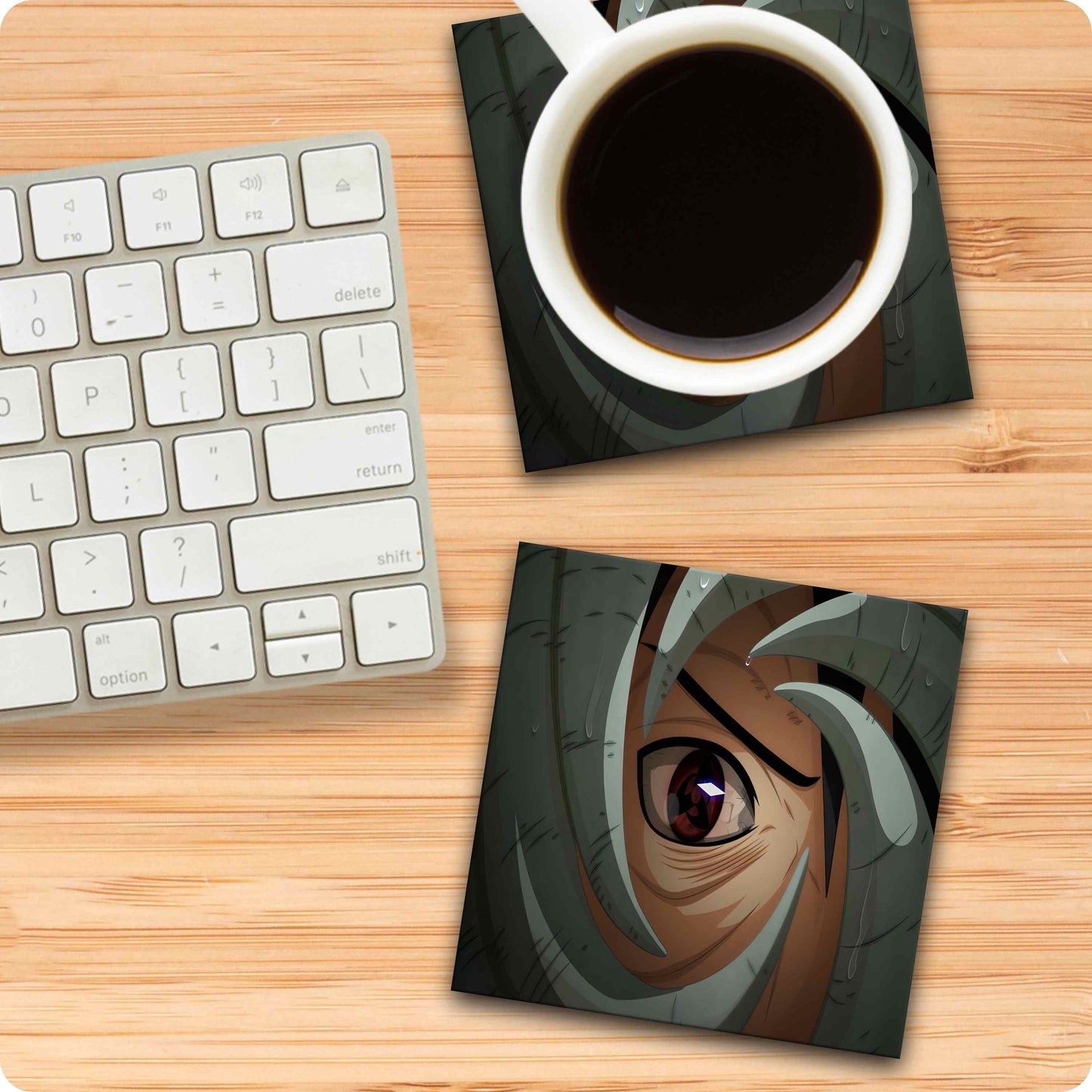 Obito Sharingan Coaster - Naruto Anime