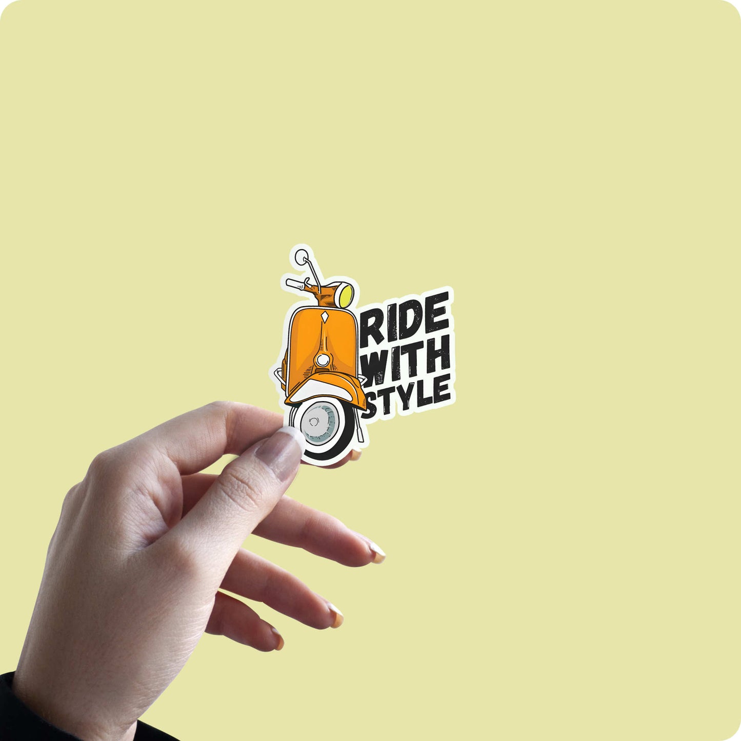 Ride with Style Biker Sticker - For True Riders