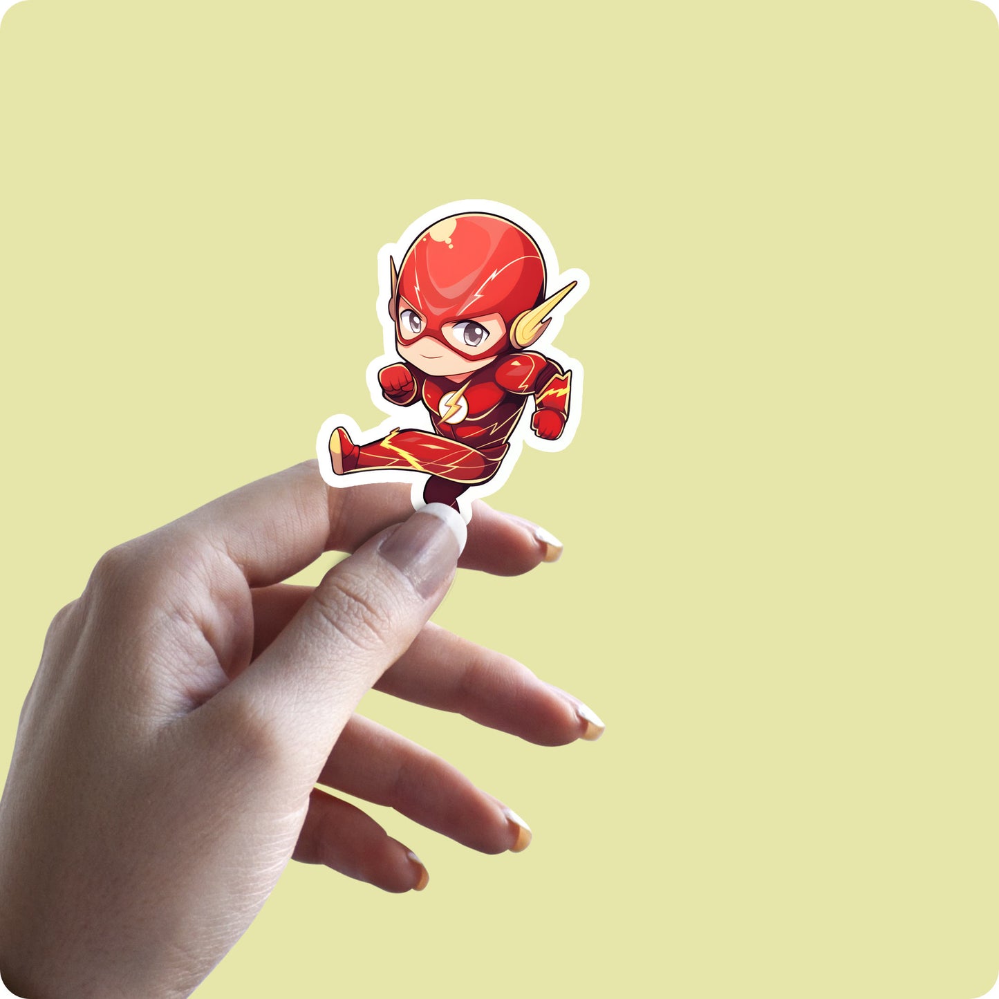 Flash Chibi Sticker – DC Superhero